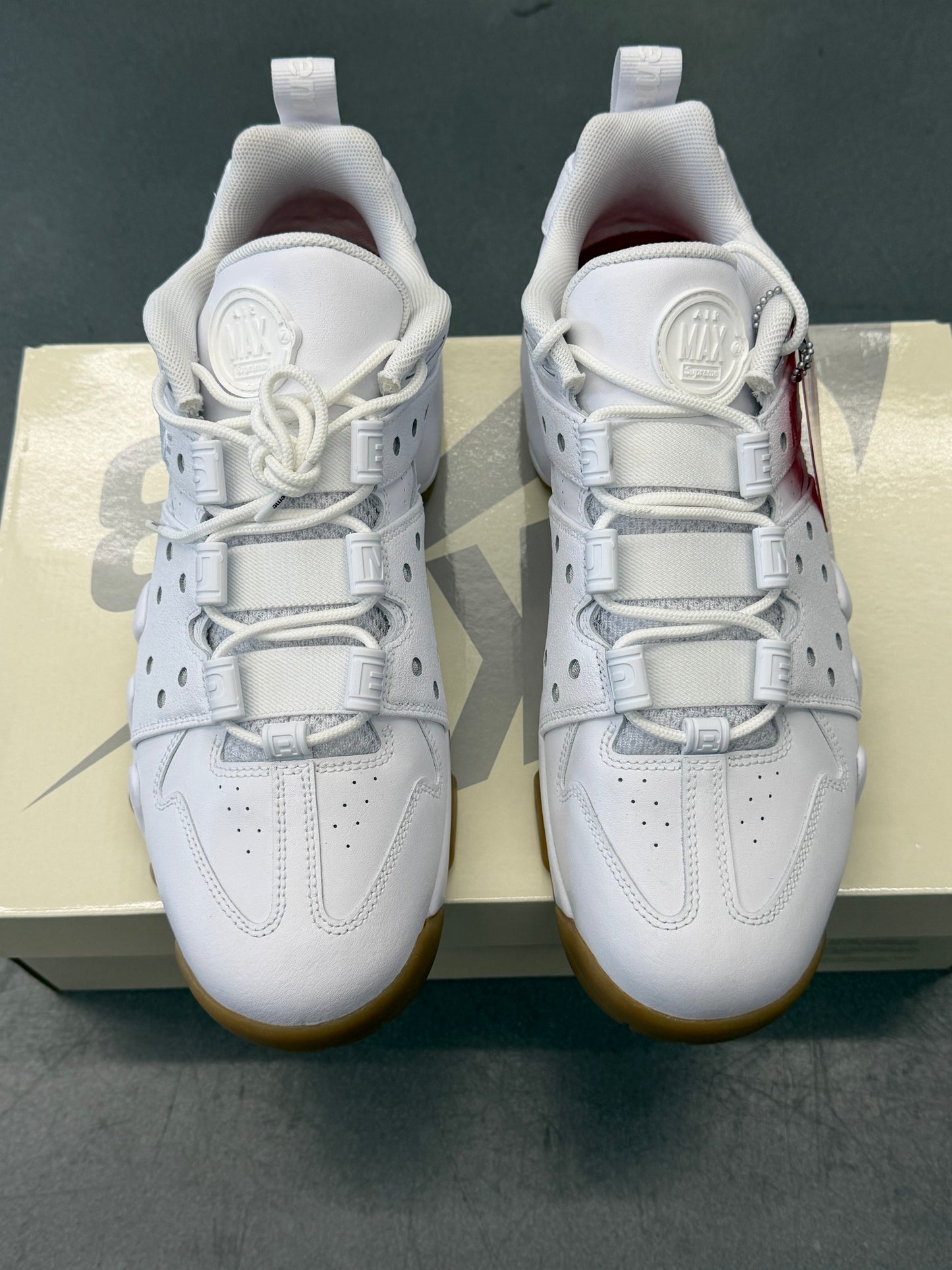 SS26 SUPREME NIKE SB AIR MAX 2 CB '94 LOW - SUPREME WHITE GUM (W/BOX)