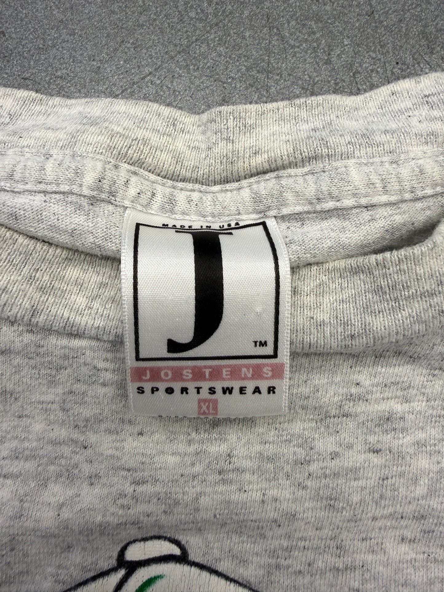 1993 UNIVERSITY OF MIAMI TAZ BUBBLEGUM TEE (JOSTENS TAG)