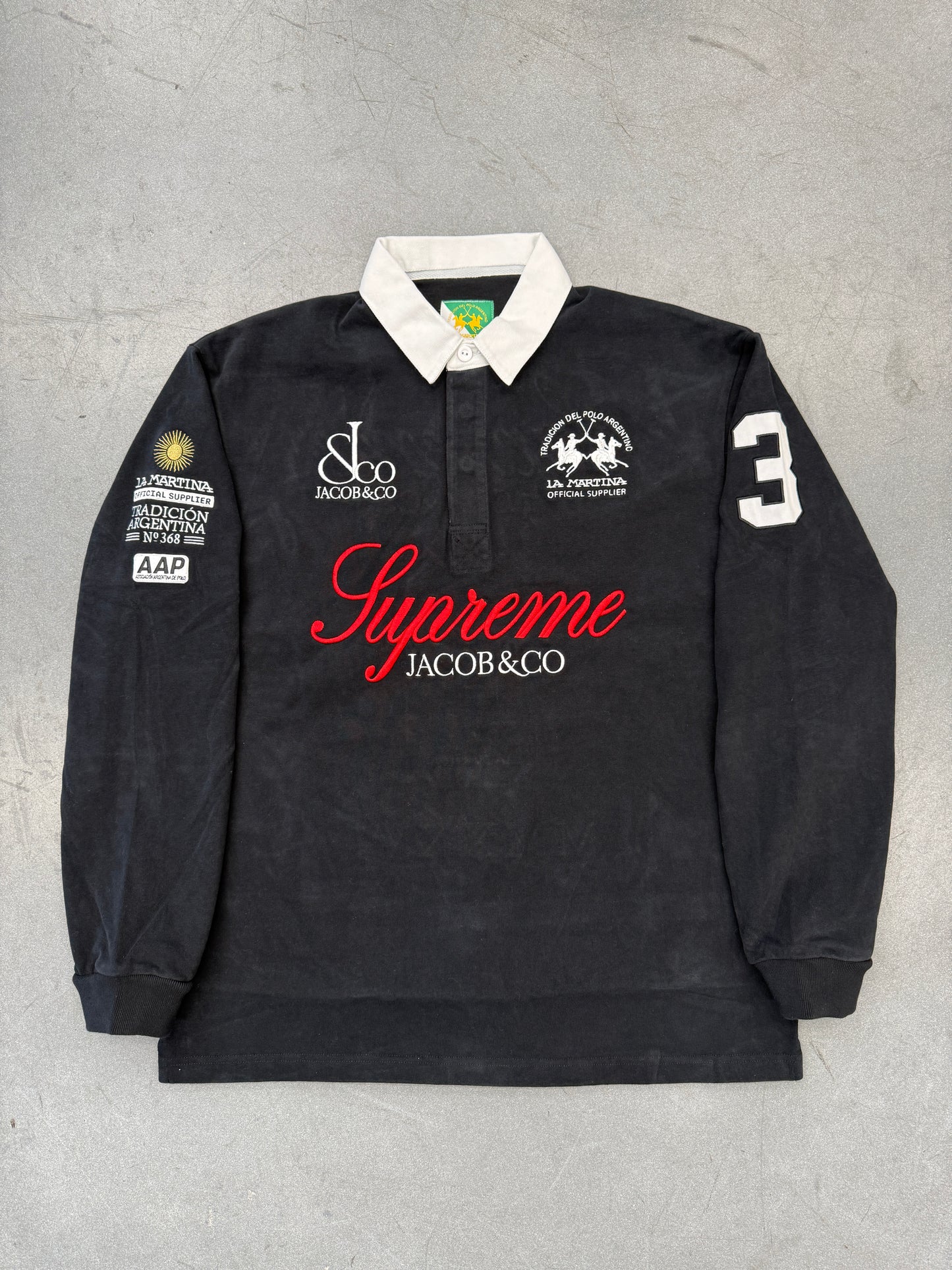 SS26 SUPREME LA MARTINA JACOB & CO RUGBY LS SHIRT