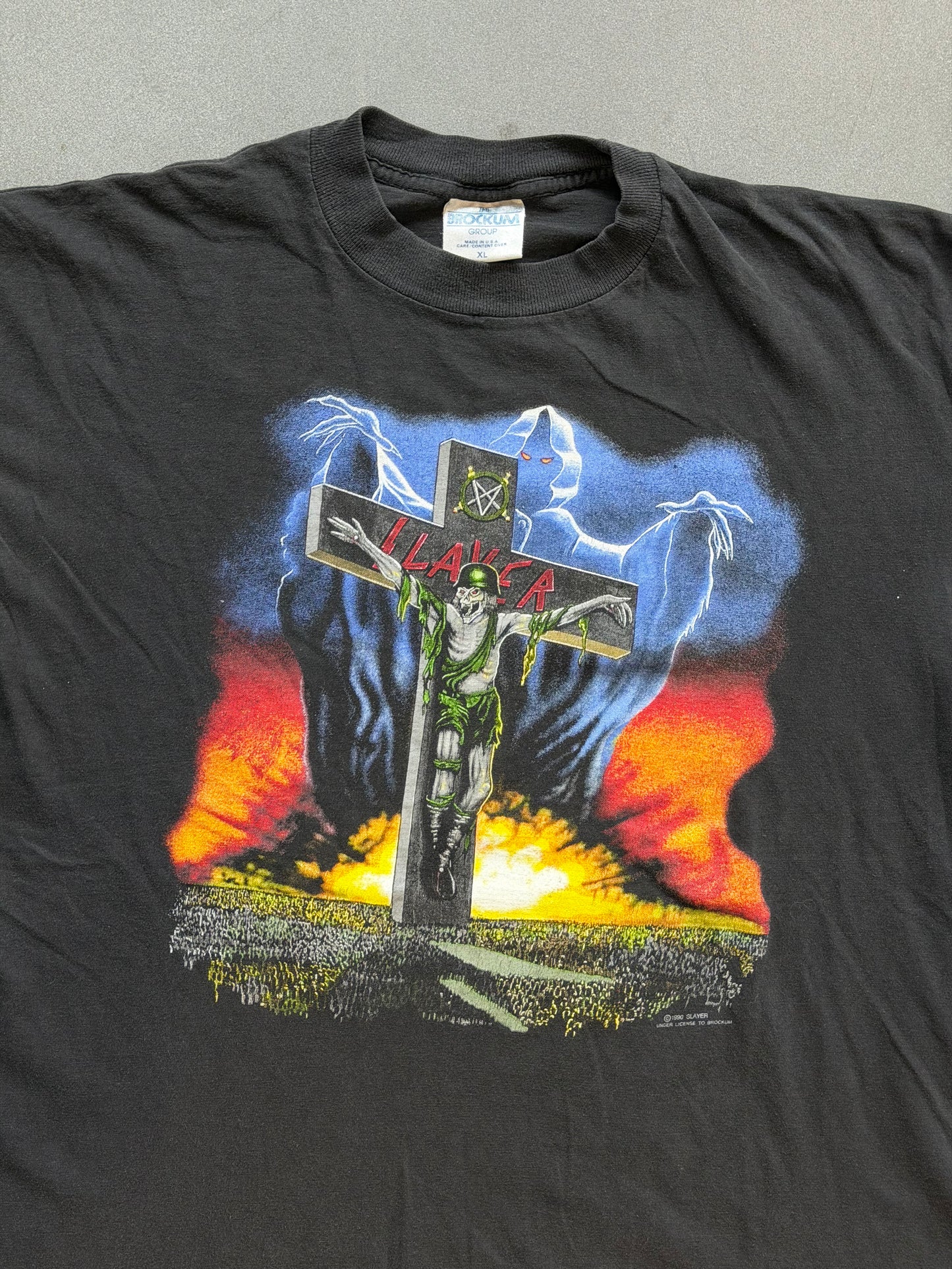 1991 SLAYER TOURING IN THE ABYSS TEE (BROCKUM TAG)
