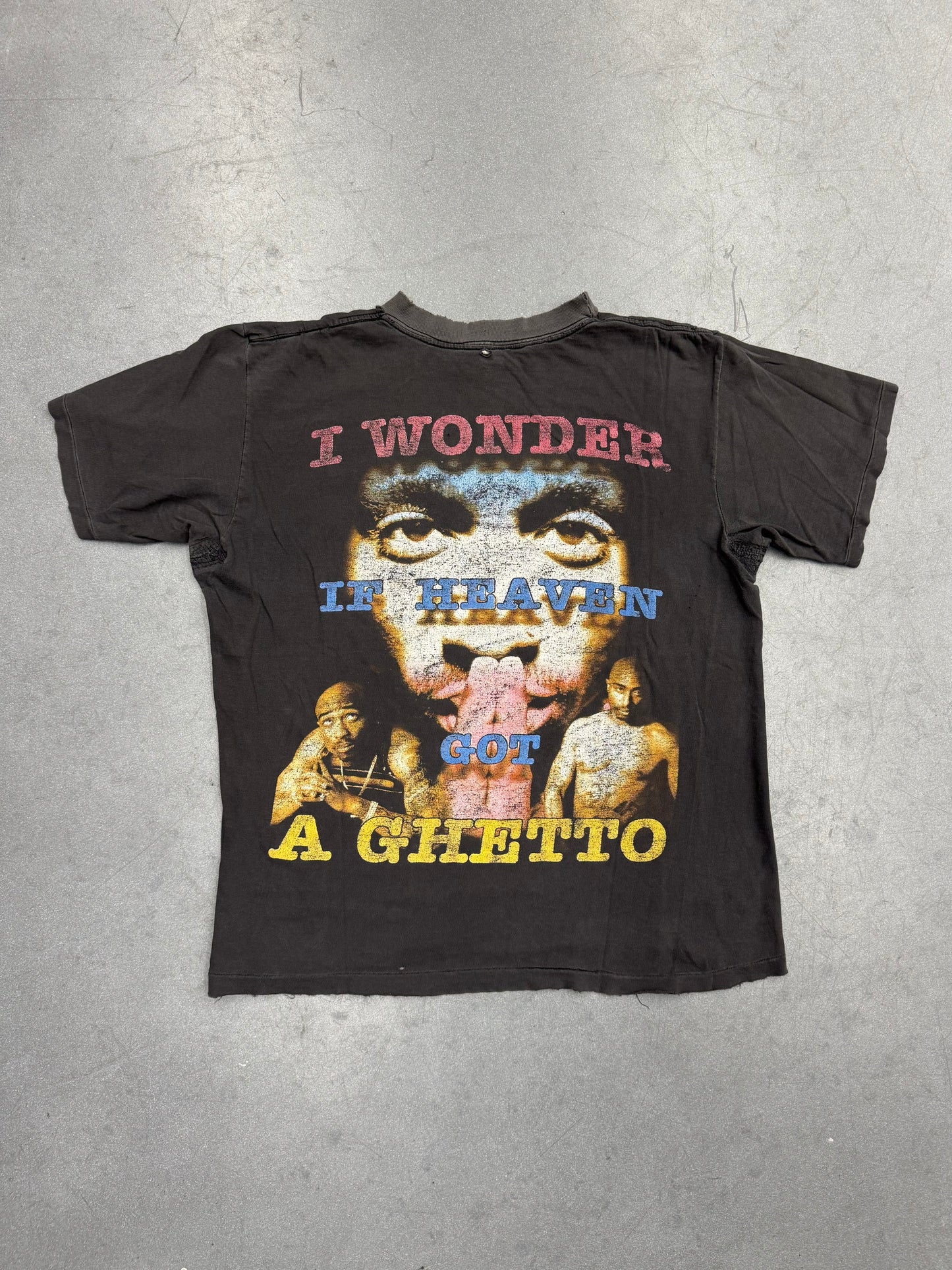 90S 2PAC "ALL EYEZ ON ME" "R U STILL DOWN?" RAP TEE (FADED TAG)