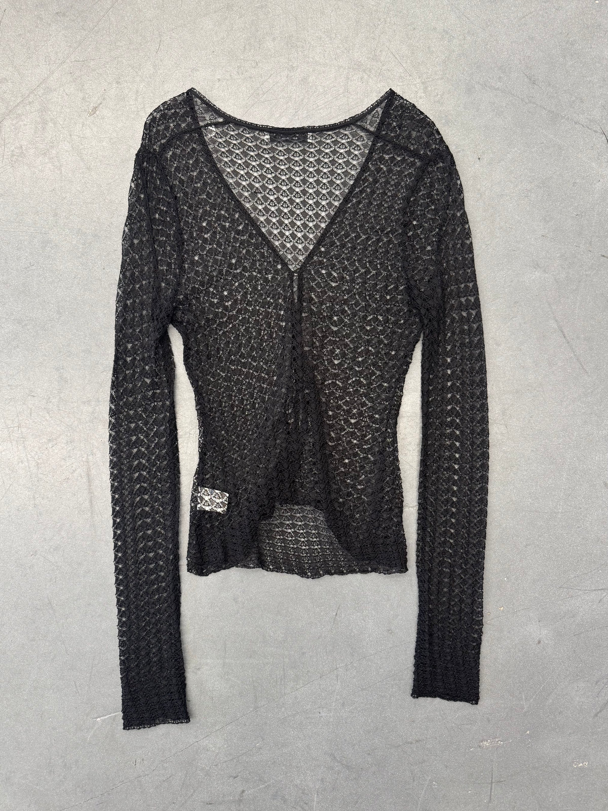 VINTAGE DOLCE & GABBANA VISCOSE LACE CARDIGAN