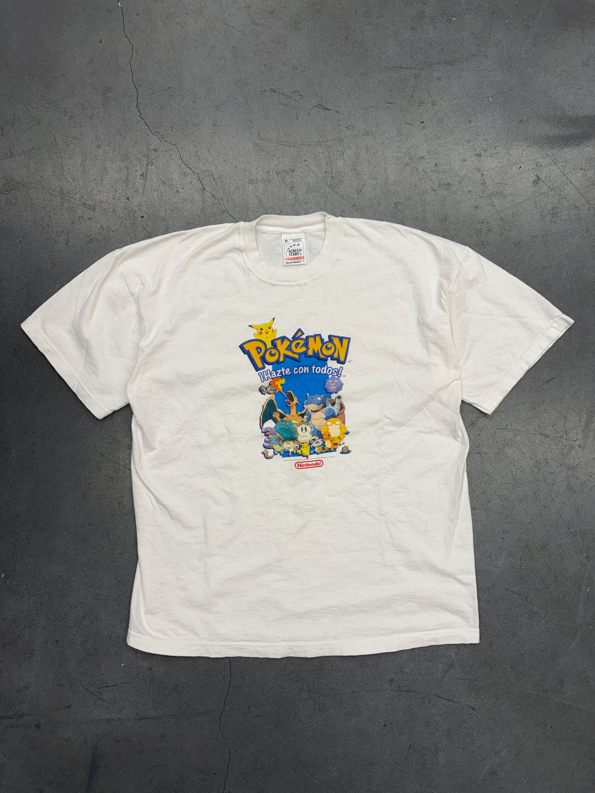 1999 POKEMON HAZTE CON TODOS SPANISH PROMO TEE (SCREEN STARS TAG)