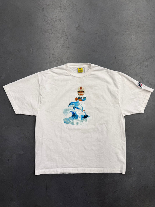 2025 TYLER THE CREATOR BOBBLEHEAD MIAMI DOLPHINS TEE (NFL GOLF TAG)