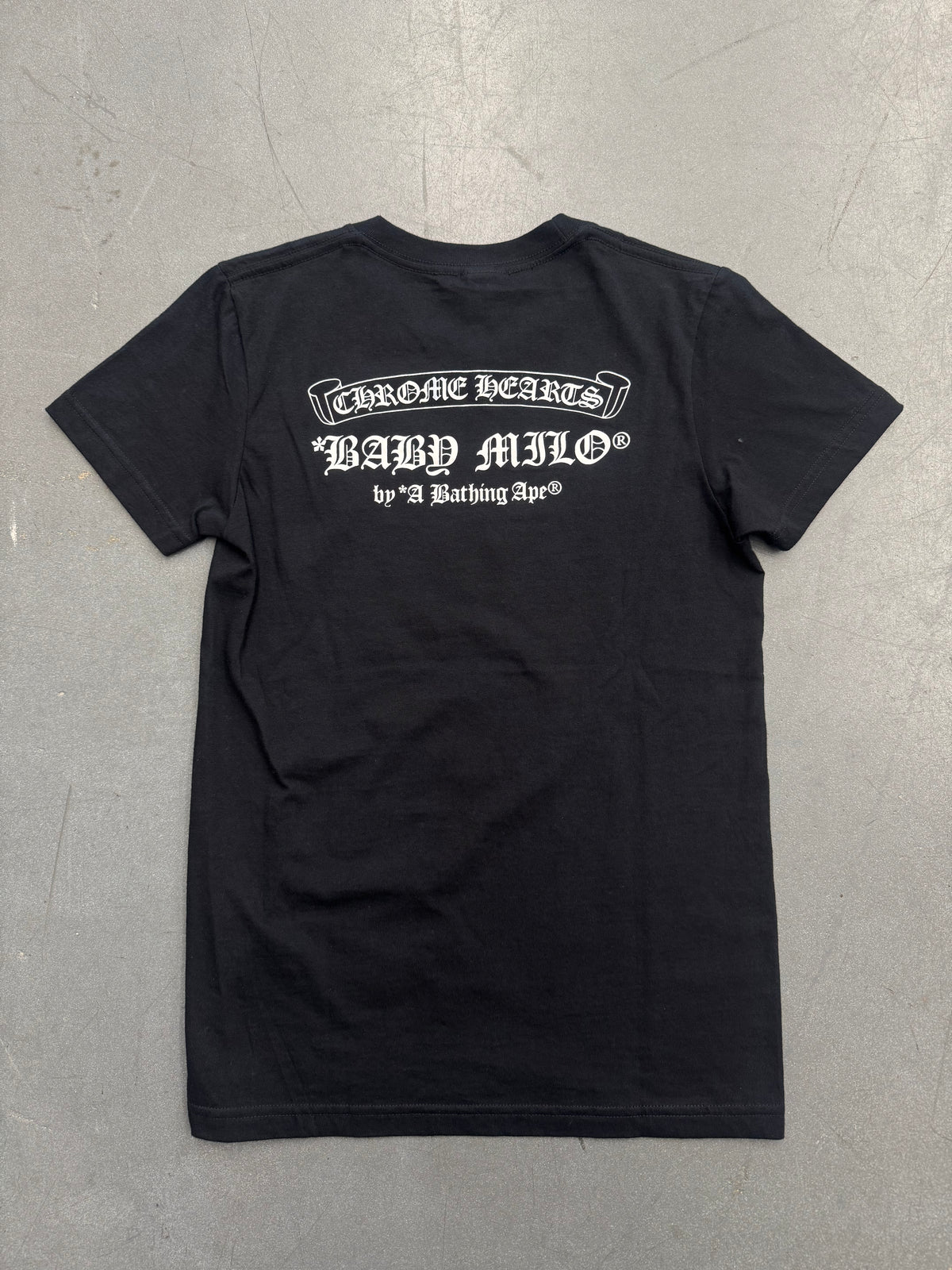 CHROME HEARTS X BAPE BABY MILO SCROLL TEE