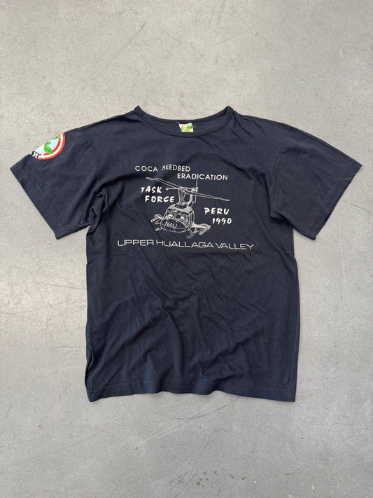 1990 PURU TASK FORCE COCA SEEDBED ERADICATION TEE (TAKE OFF TAG)