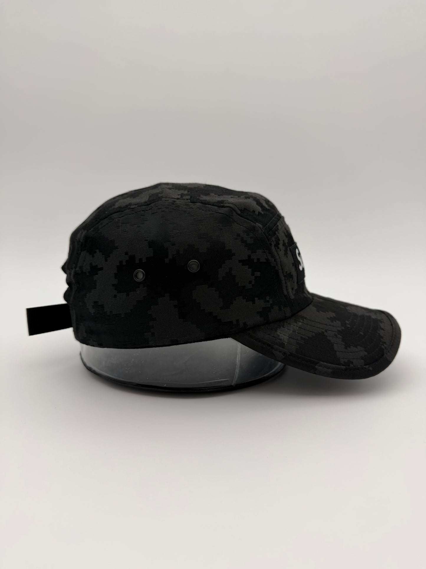 SS20 SUPREME SATIN DIGI CAMO CAP - BLACK