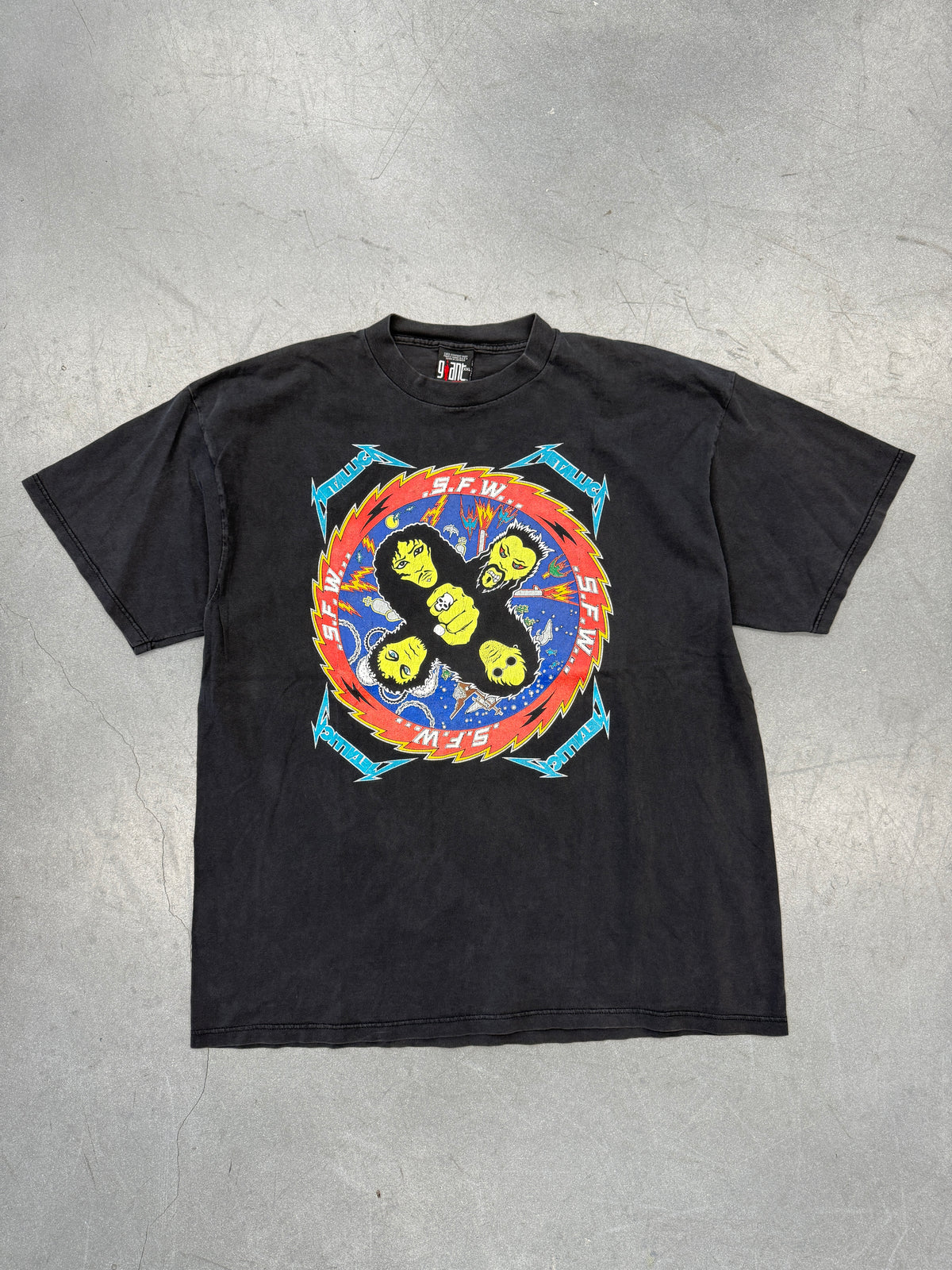 1996 METALLICA .S.F.W... SO WHAT! 'S NEXT??? TEE (GIANT TAG)
