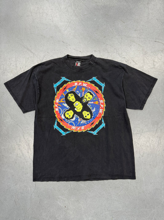1996 METALLICA .S.F.W... SO WHAT! 'S NEXT??? TEE (GIANT TAG)