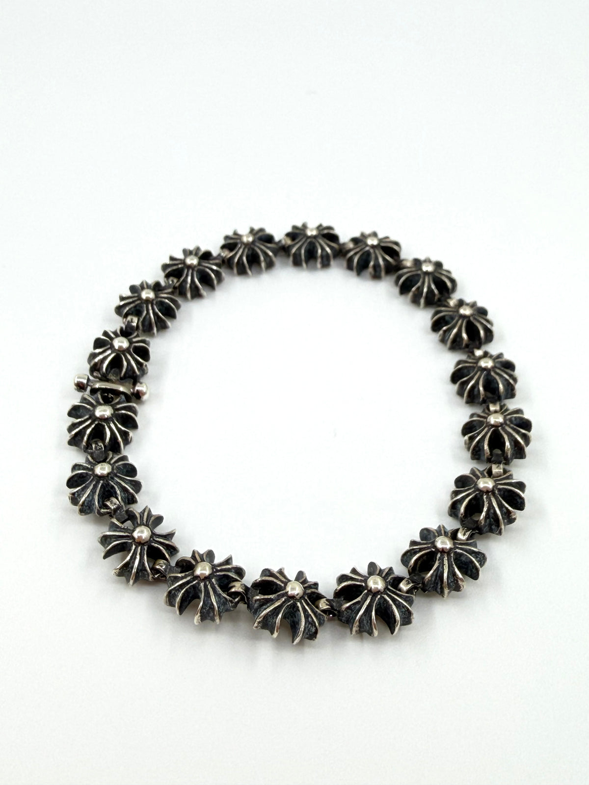 CHROME HEARTS PLUS SILVER BRACELET - 16 LINK