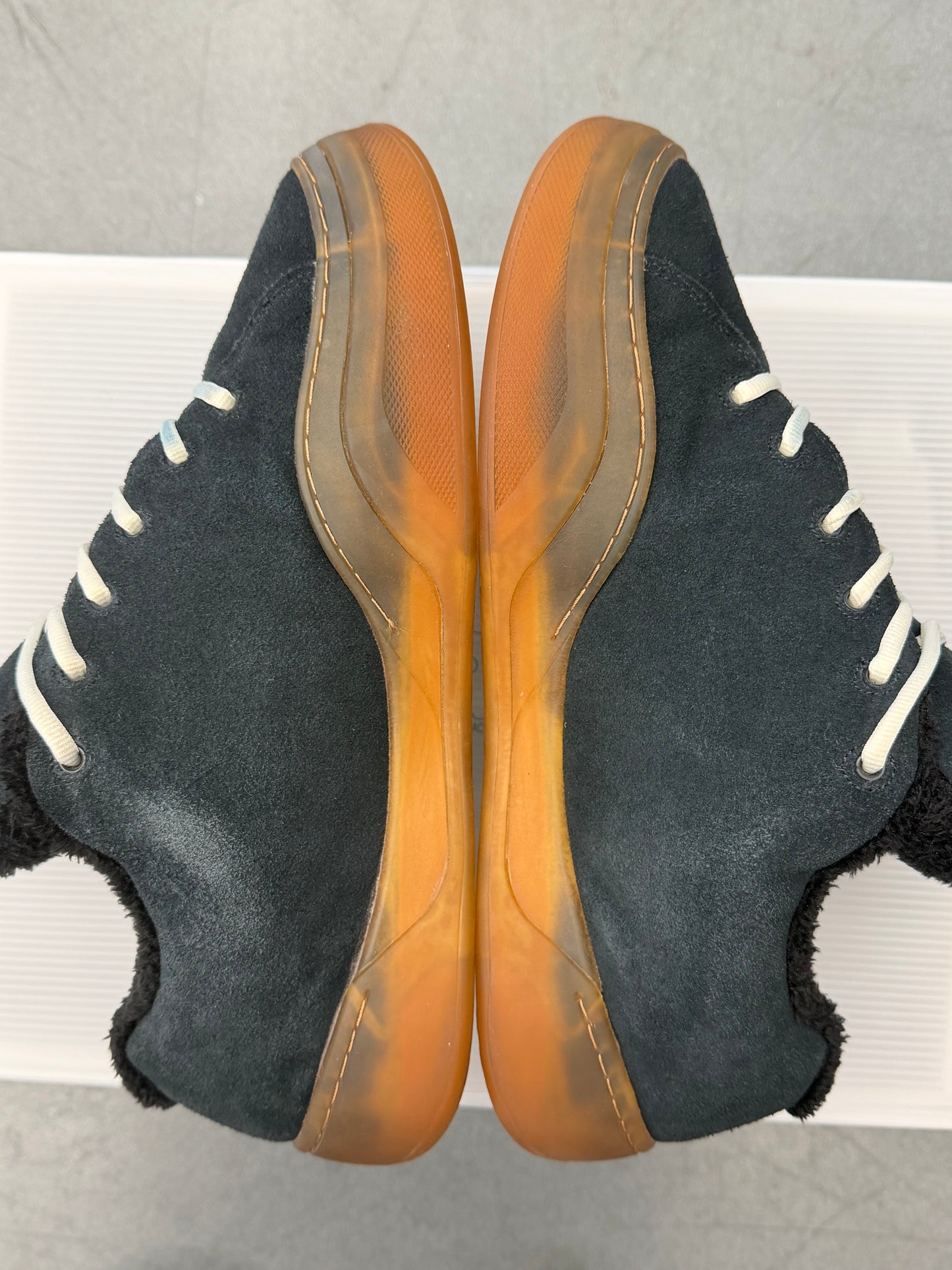 ERL VAMP SKATE SHOE - BLACK SUEDE (PRE-OWNED WITH BOX)