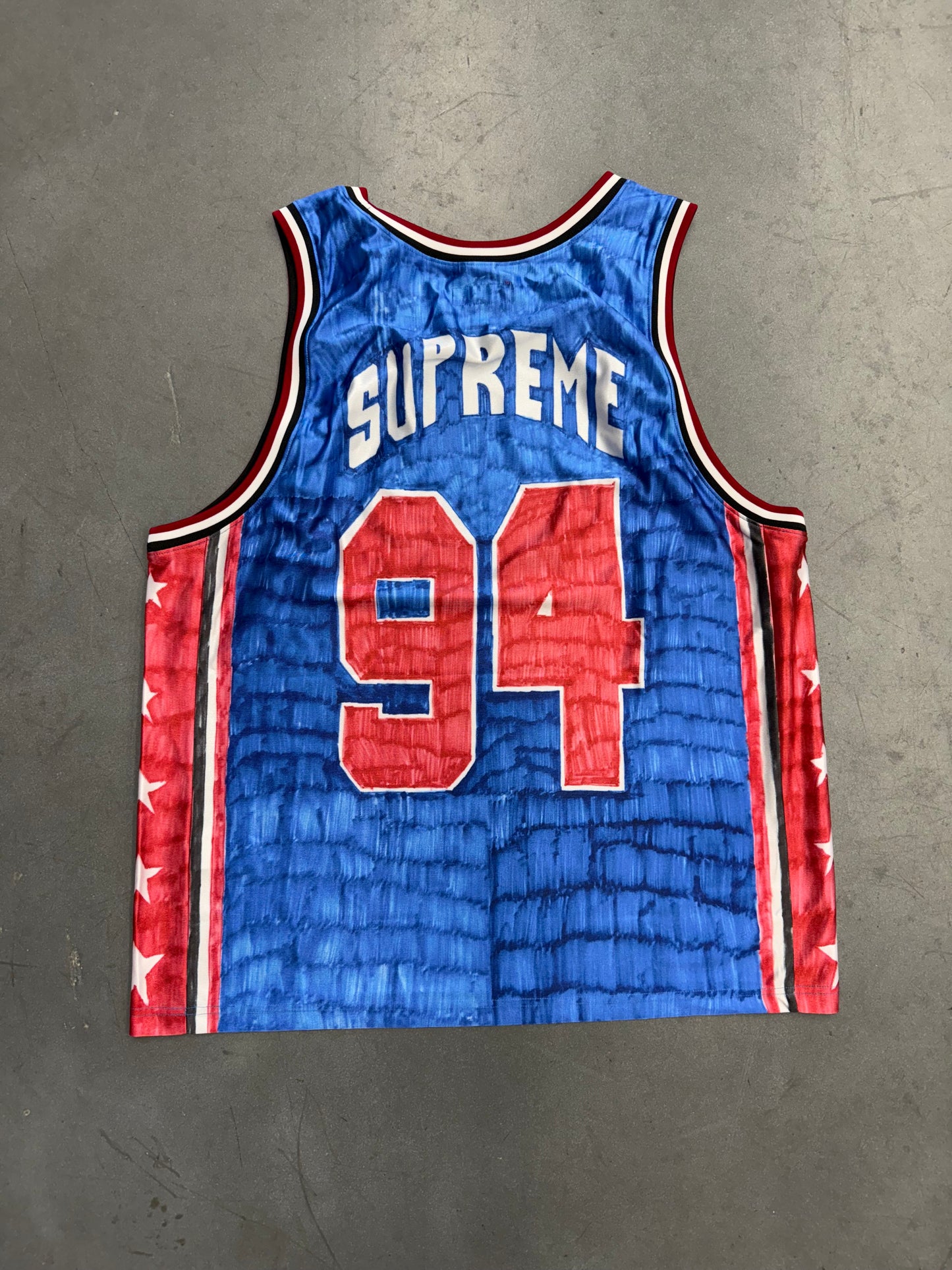 SS25 SUPREME MARKER BASKETBALL JERSEY