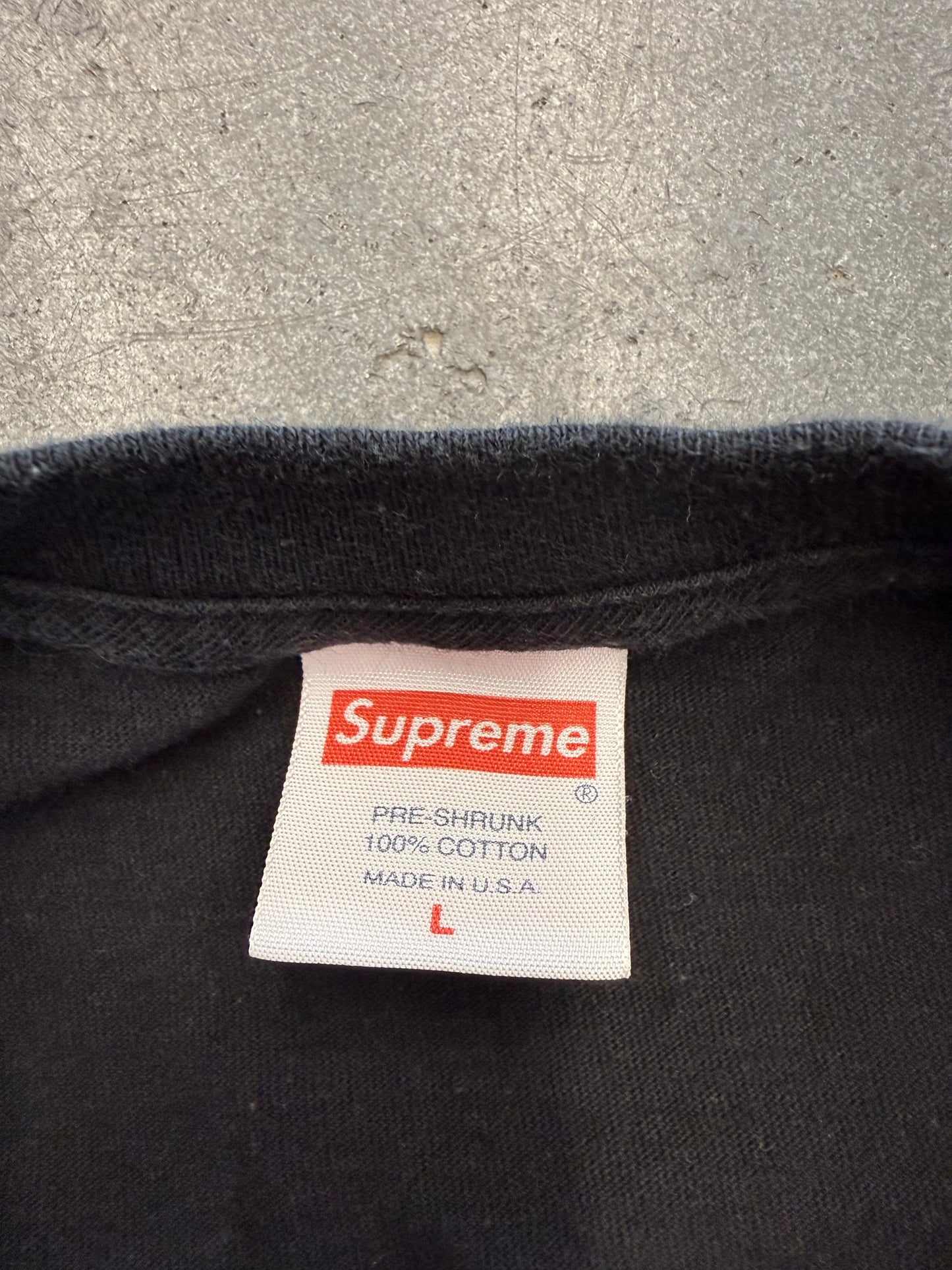 FW18 SUPREME 1994 L/S TEE - BLACK
