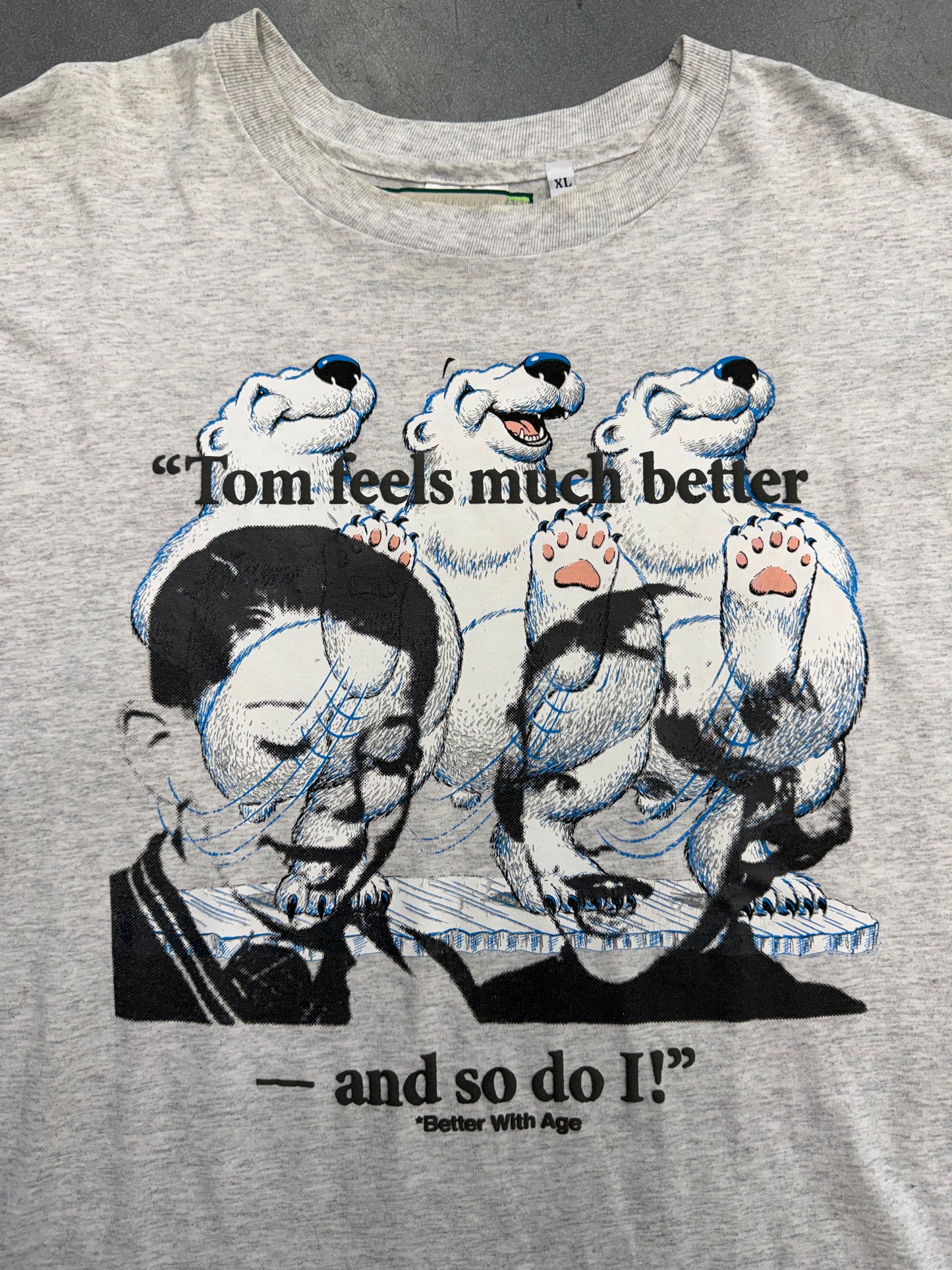 BETTER WITH AGE ACID TECHNO TEE - HEATHER (XL)