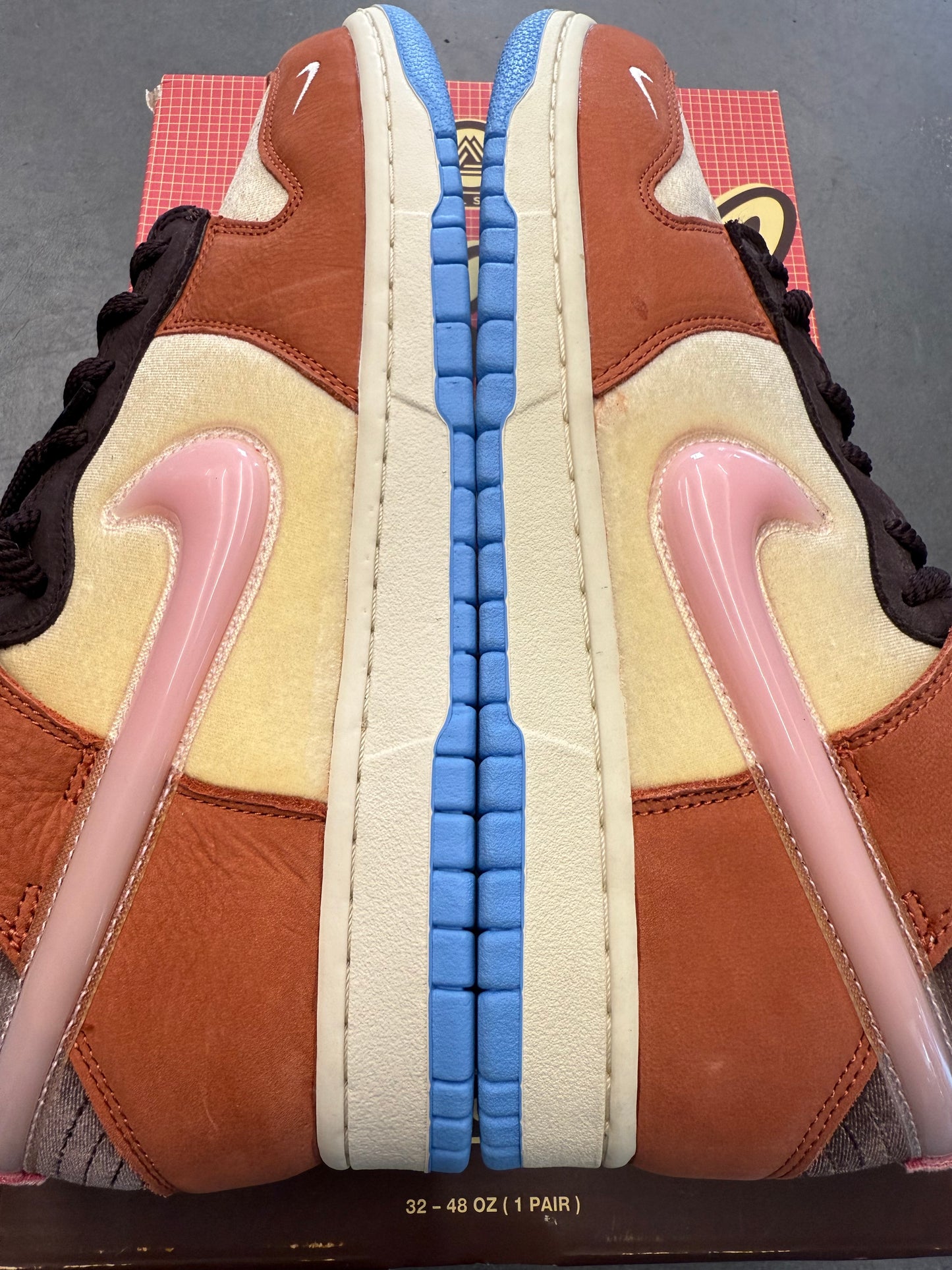 2021 SIZE 11 NIKE DUNK MID SOCIAL STATUS FREE LUNCH CHOCOLATE MILK (NEW WITH BOX)