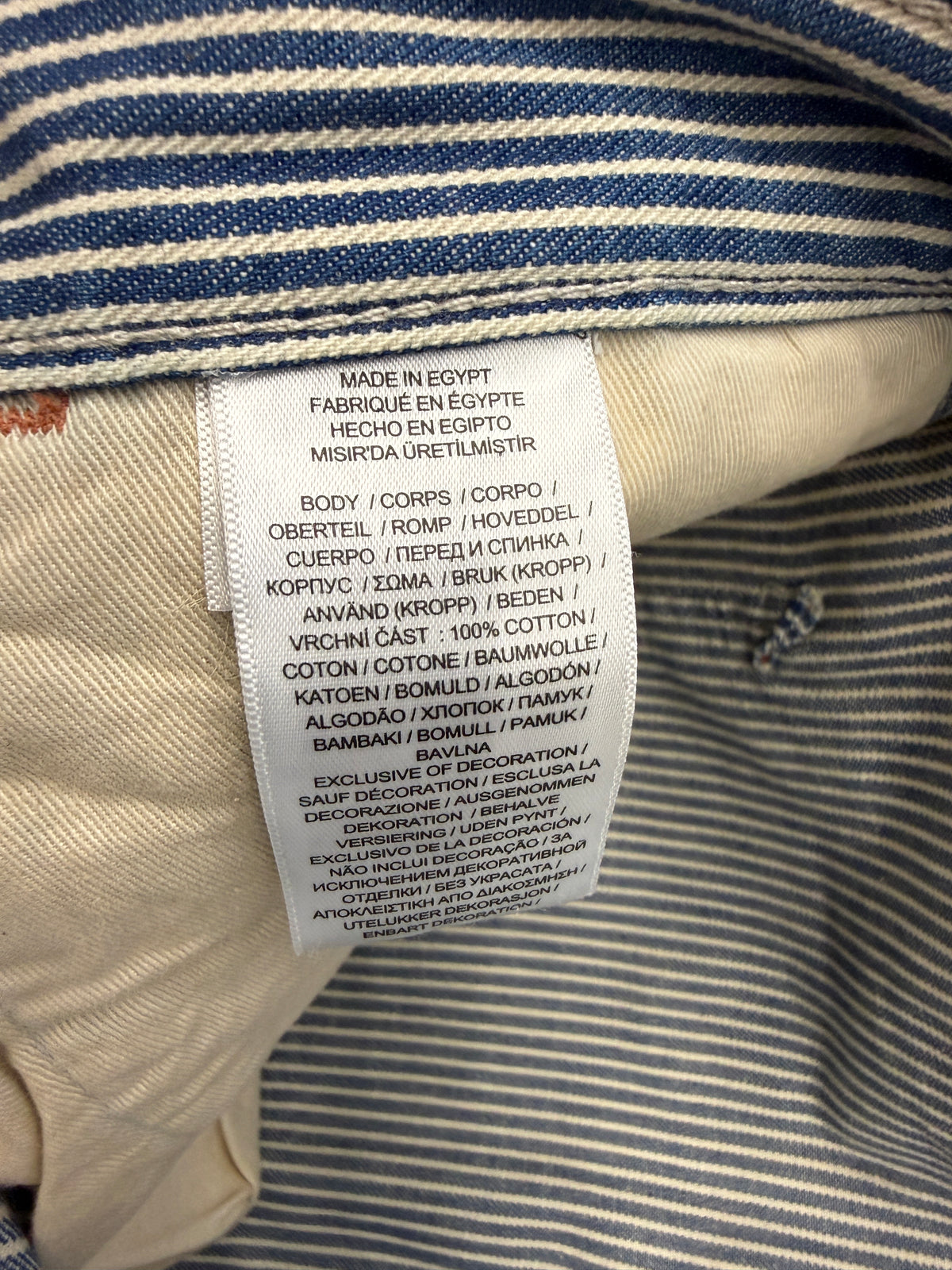 POLO RALPH LAUREN DUNGAREE FIT HICKORY-STRIPE WORKWEAR PANT