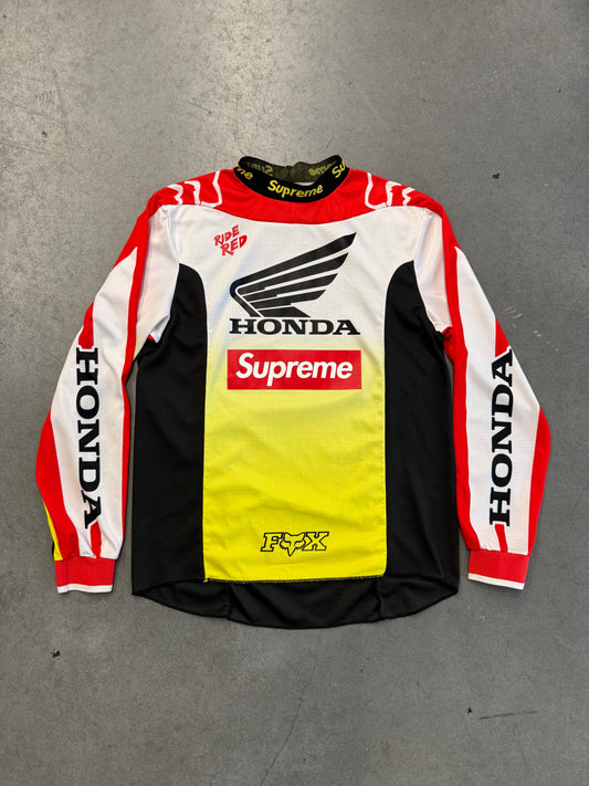 FW19 SUPREME HONDA FOX RACING MOTO JERSEY TOP - RED (M)