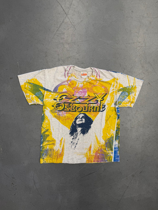 1991 OZZY OSBOURNE DIARY OF A MADMAN AOP TEE (HANES TAG)