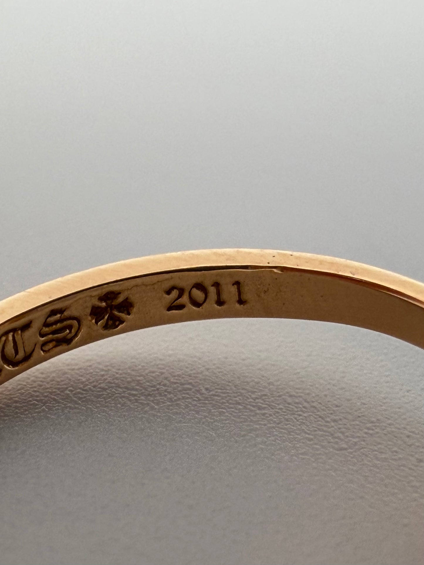 CHROME HEARTS GOLD BUBBLEGUM PLUS RING
