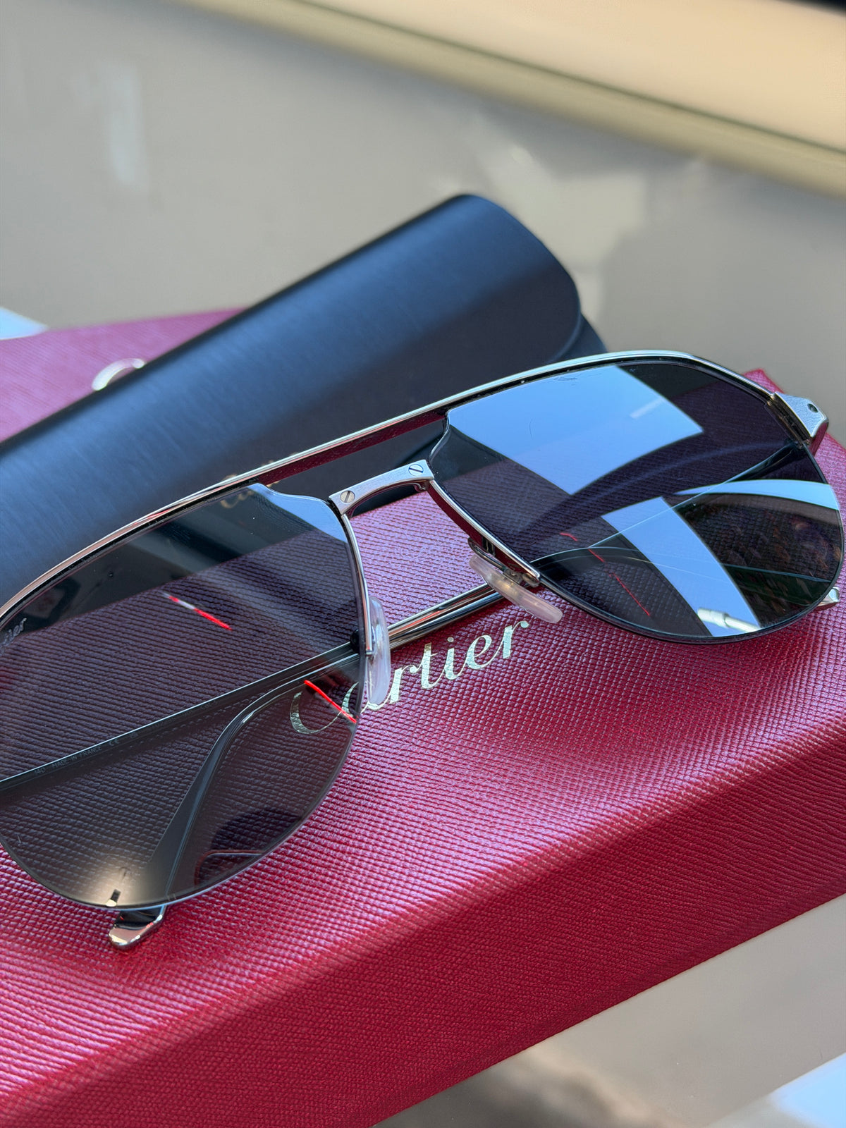 CARTIER AVIATOR SUNGLASSES - CT0229S 005 CAT 3