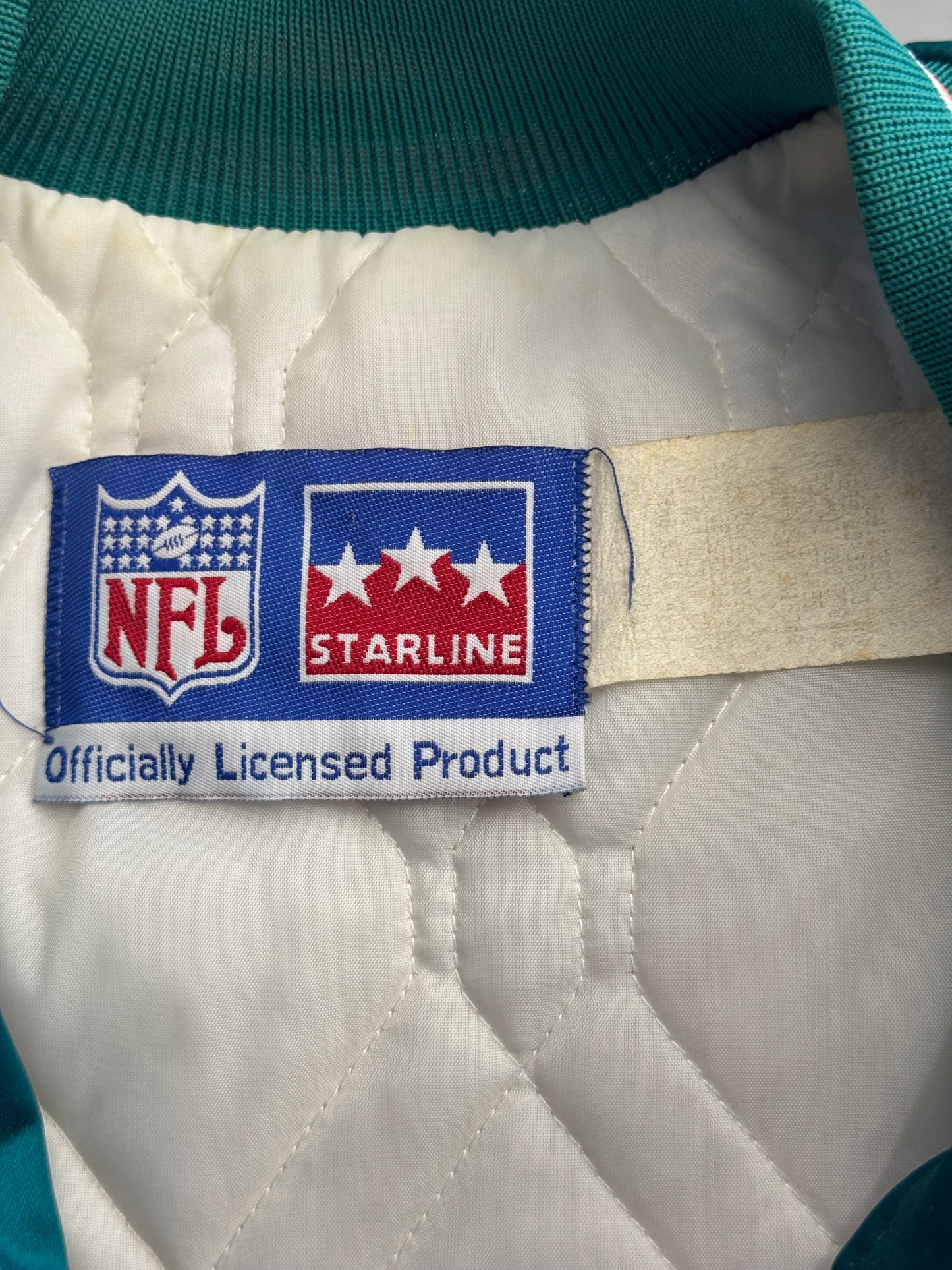90S MIAMI DOLPHINS DAN MARINO STARLINE SATIN JACKET