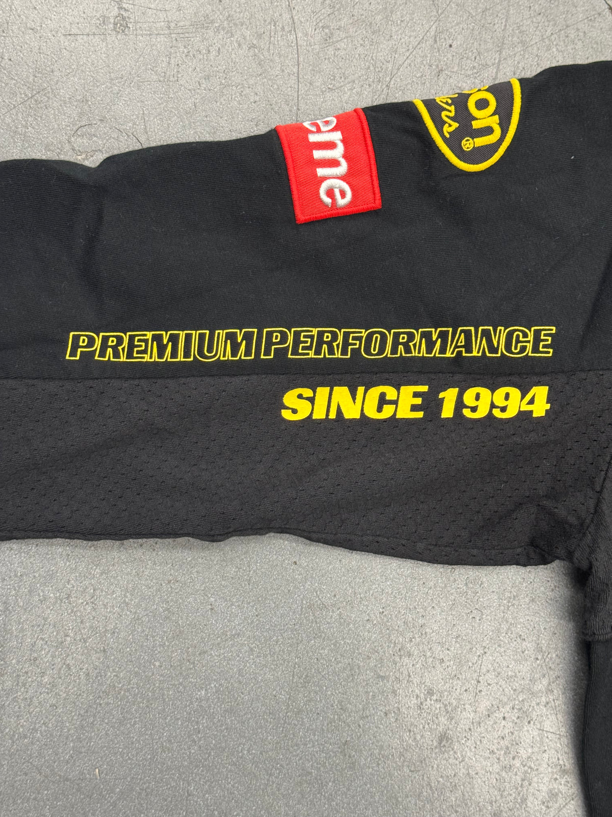SS26 SUPREME VANSON LEATHERS LS TOP - BLACK
