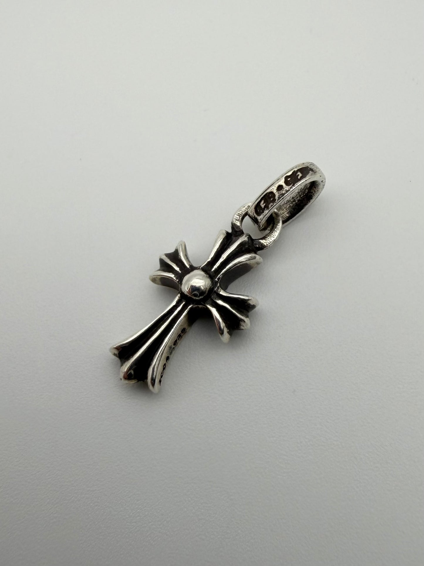 CHROME HEARTS DIAMOND PAVE BABY FAT SILVER PENDANT