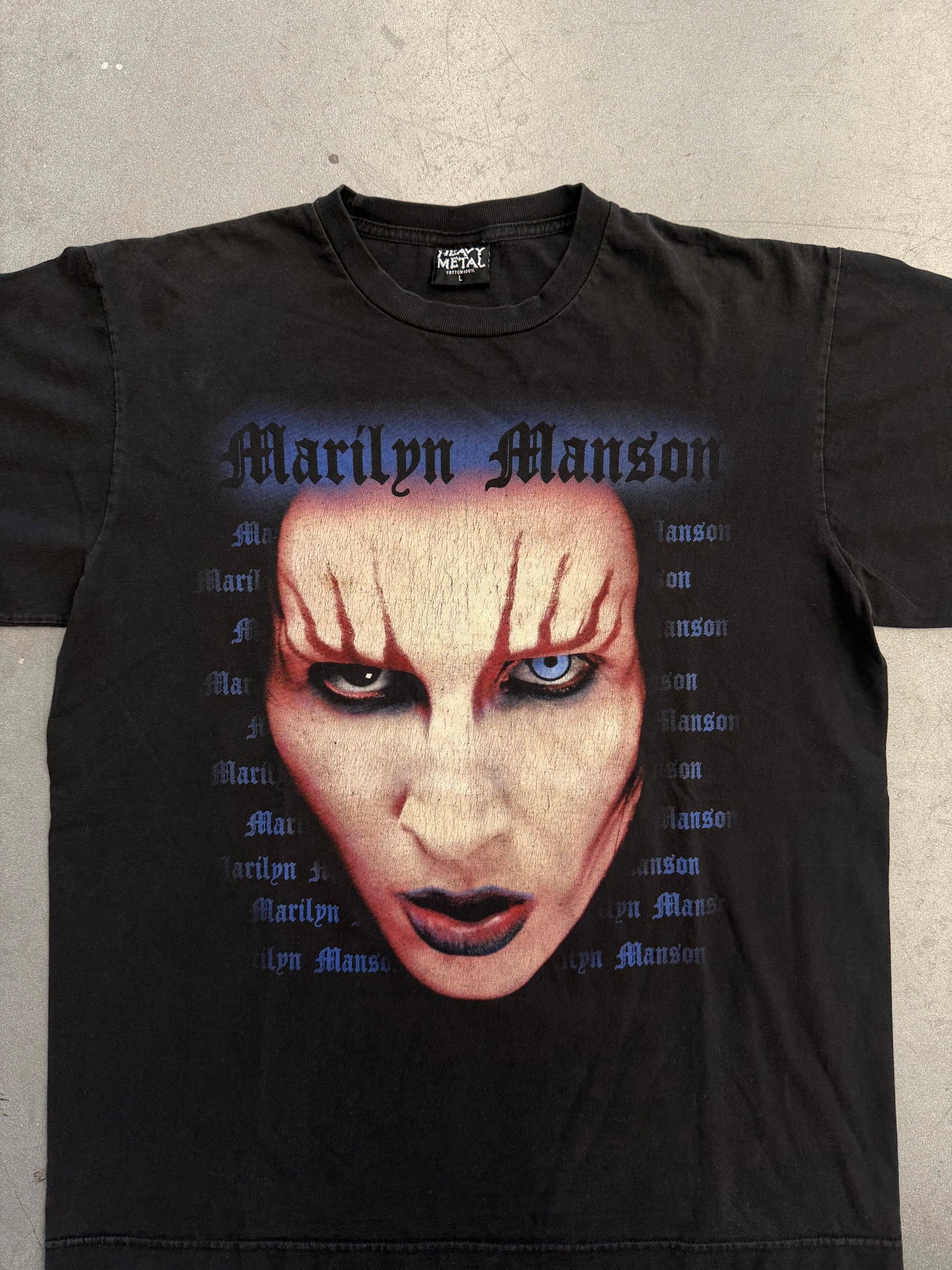 1999 MARILYN MANSON BIG FACE TEE (HEAVY METAL TAG)