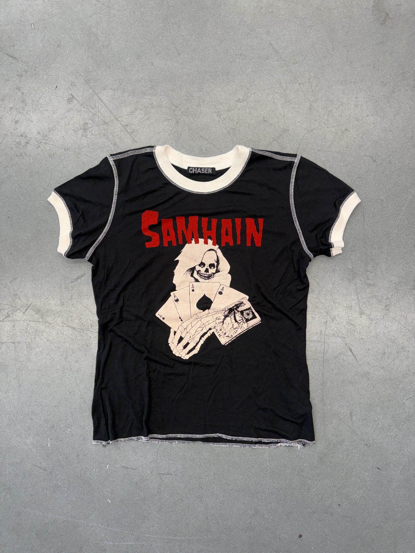 2006 YOUTH SAMHAIN DEALER REAPER RINGER TEE (CHASER TAG)