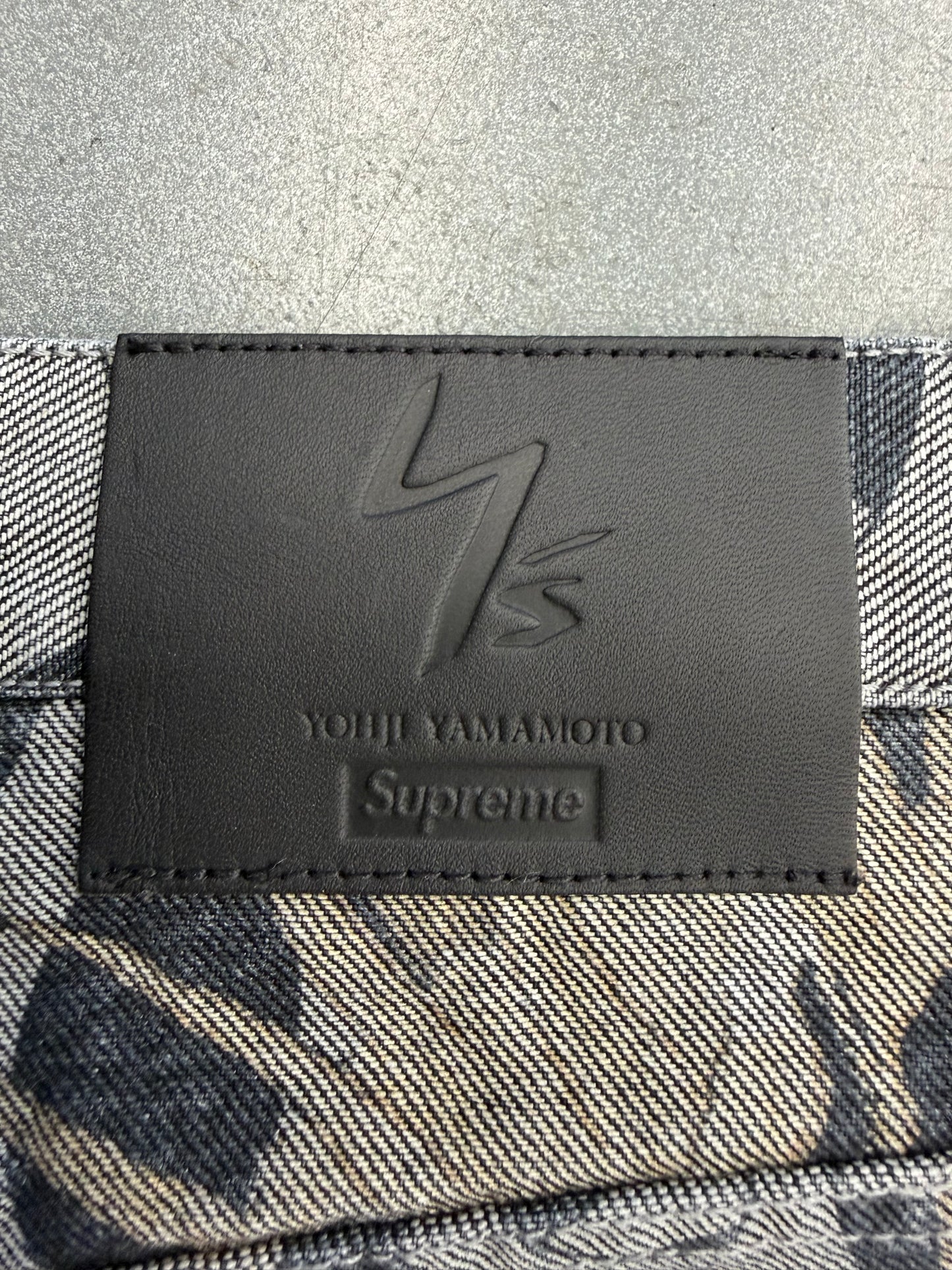 FW25 SUPREME Y'S BY YOHJI YAMAMOTO BAGGY JEAN - BLUE