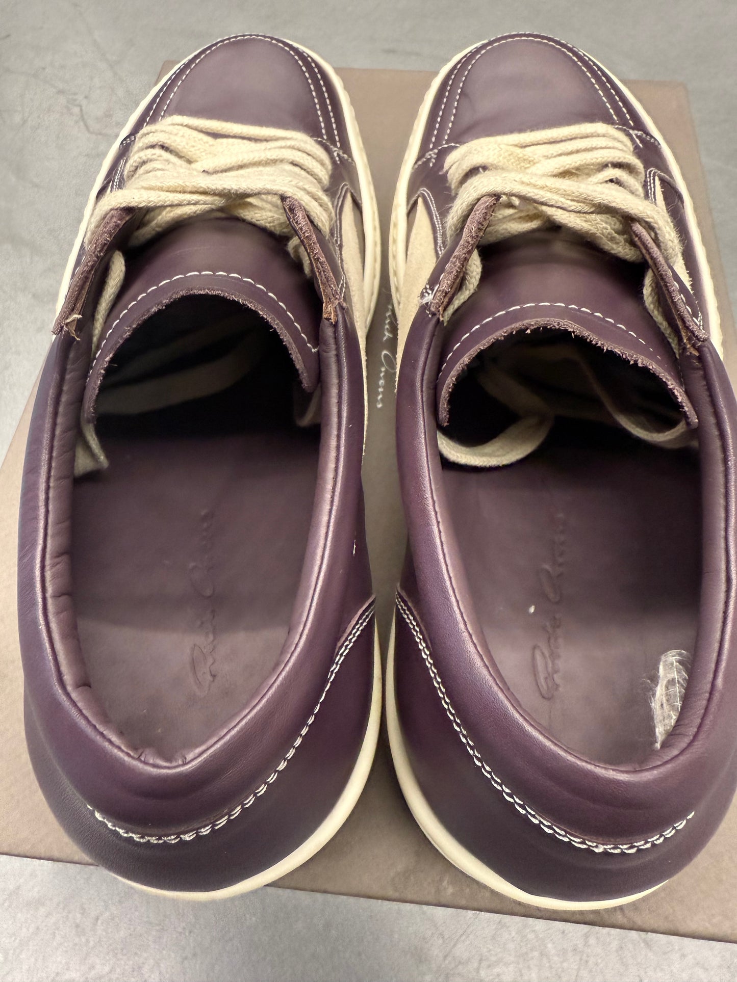 RICK OWENS VINTAGE SNEAKER - AMETHYST/MILK