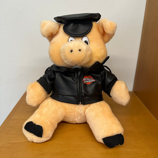 11.5” VINTAGE HARLEY-DAVIDSON PIG PLUSH LEATHER JACKET NWT