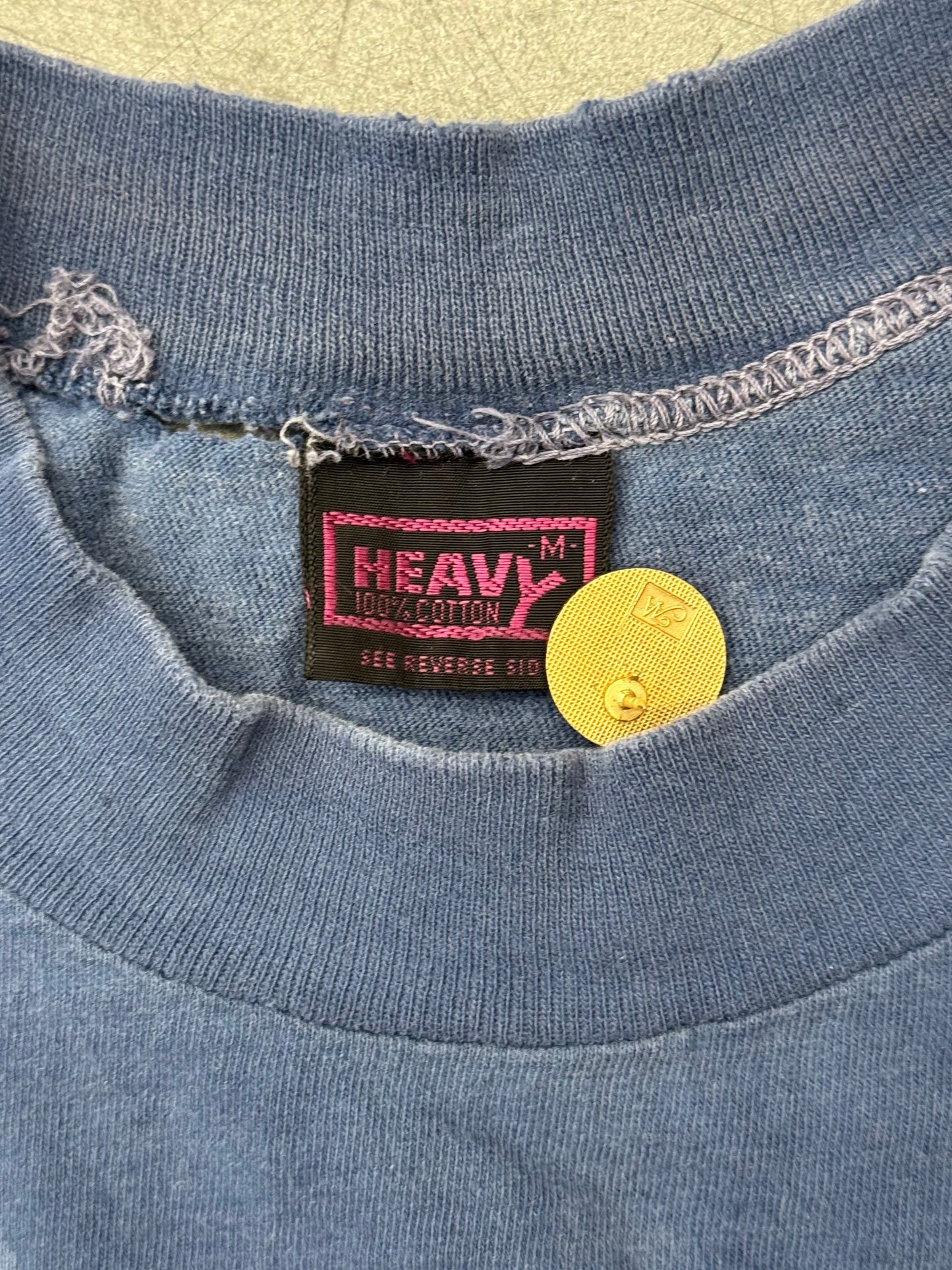 70'S BEATLES 10 YEAR ANNIVERSARY WAXY 106 FM DISTRESSED TEE (HEAVY TAG)