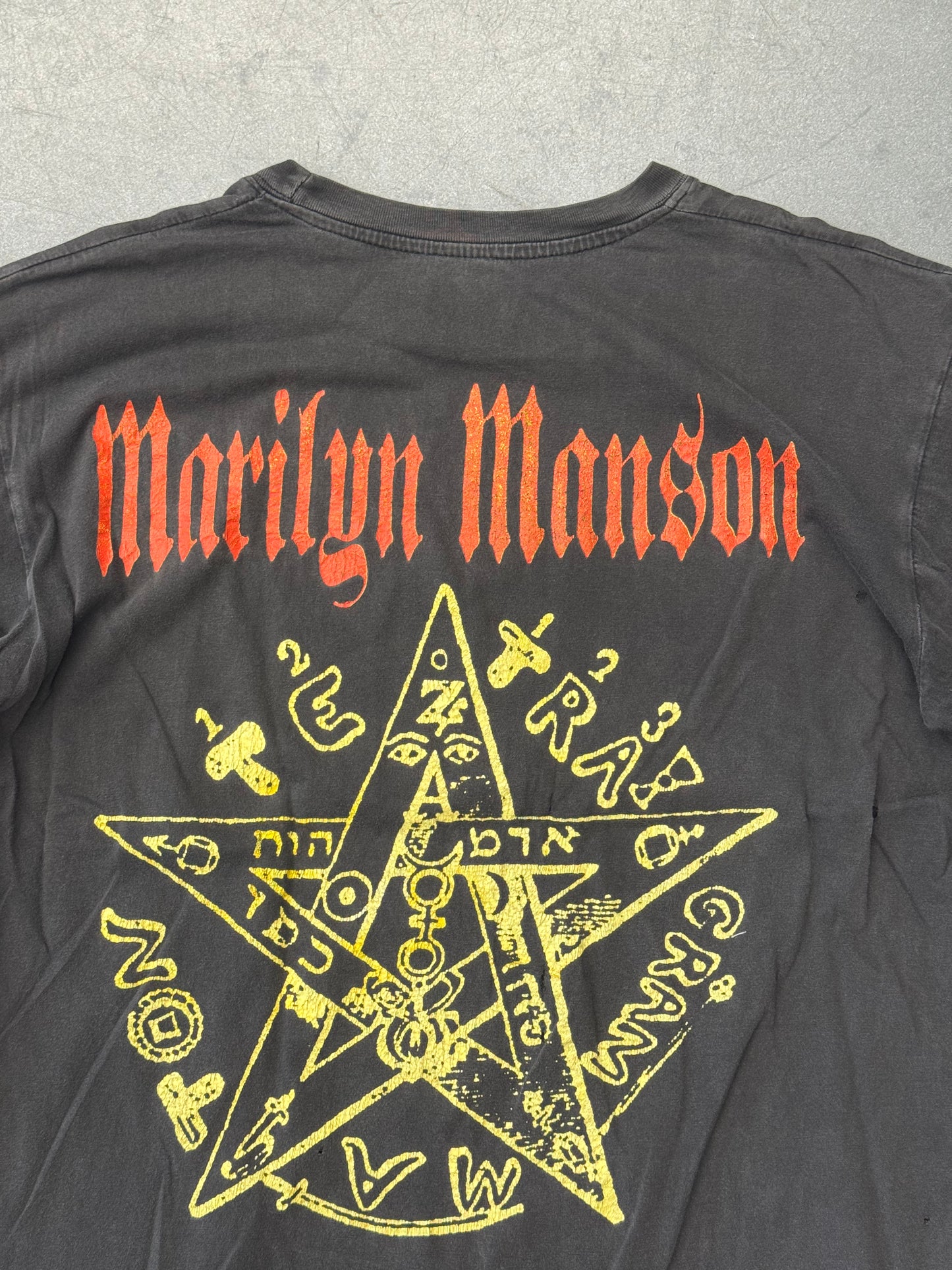 90S MARILYN MANSON ANITCHRIST SUPERSTAR BOOTLEG TEE (FADED TAG)