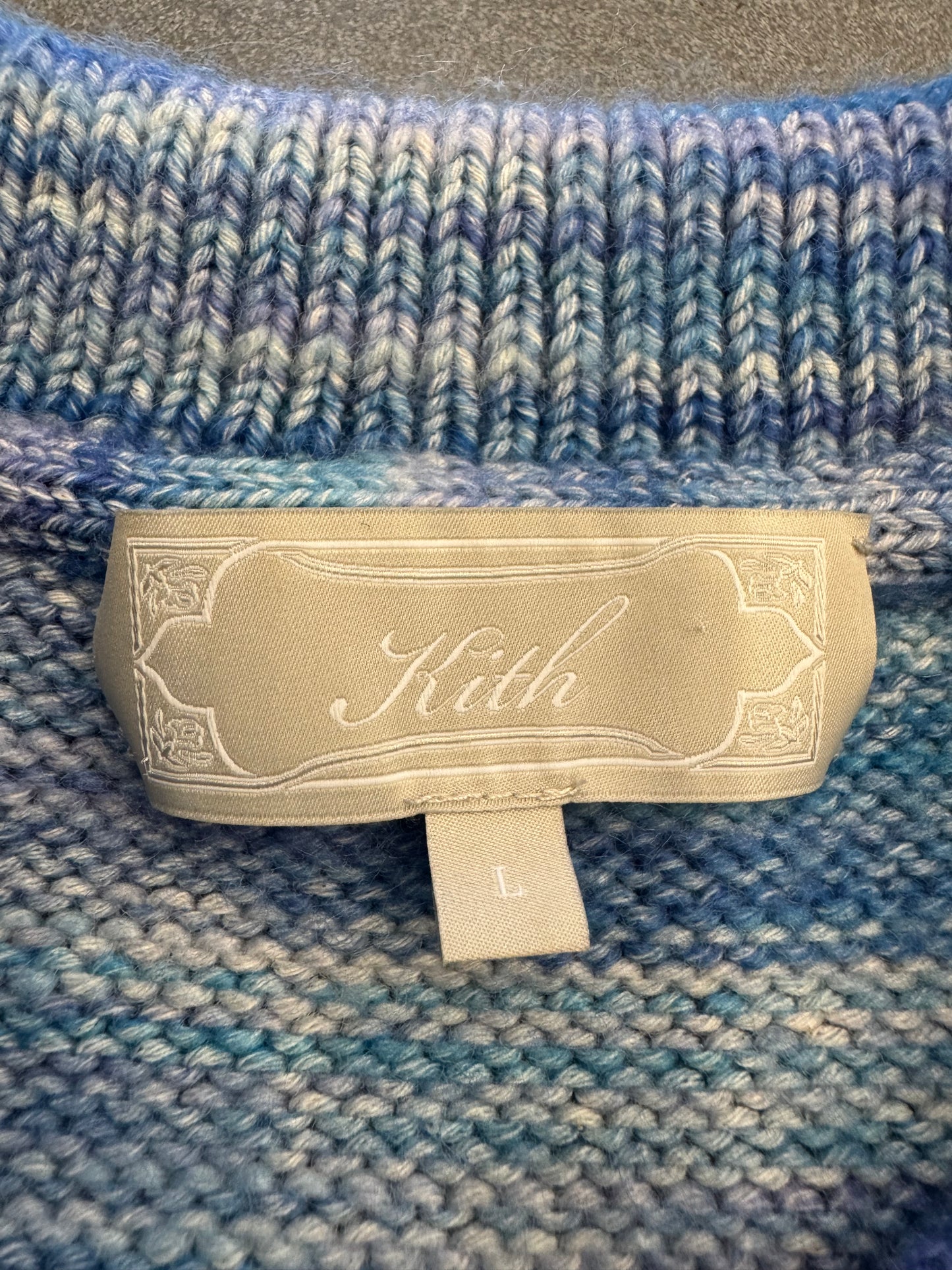 KITH SPACE DYE HARMON RUGBY PULLOVER 'SCENT'