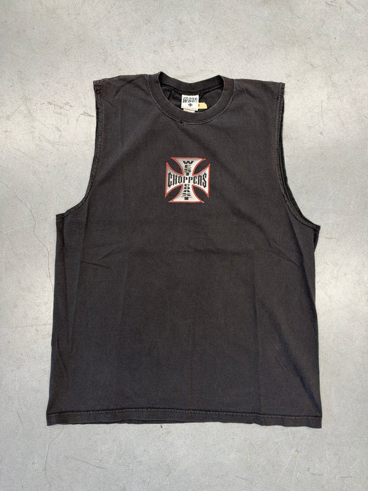 00'S WEST COAST CHOPPERS  EAGLE IRON CROSS TANK-TOP (JESSE WHO TAG)