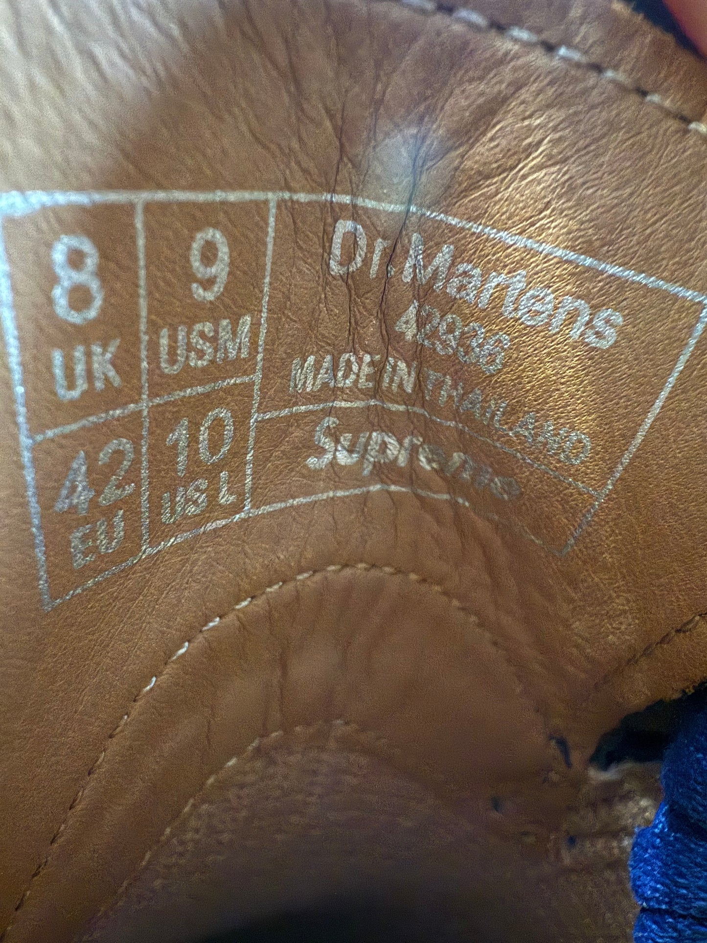 FW25 SUPREME DR. MARTENS 1461 3-EYE SHOE - BLUE