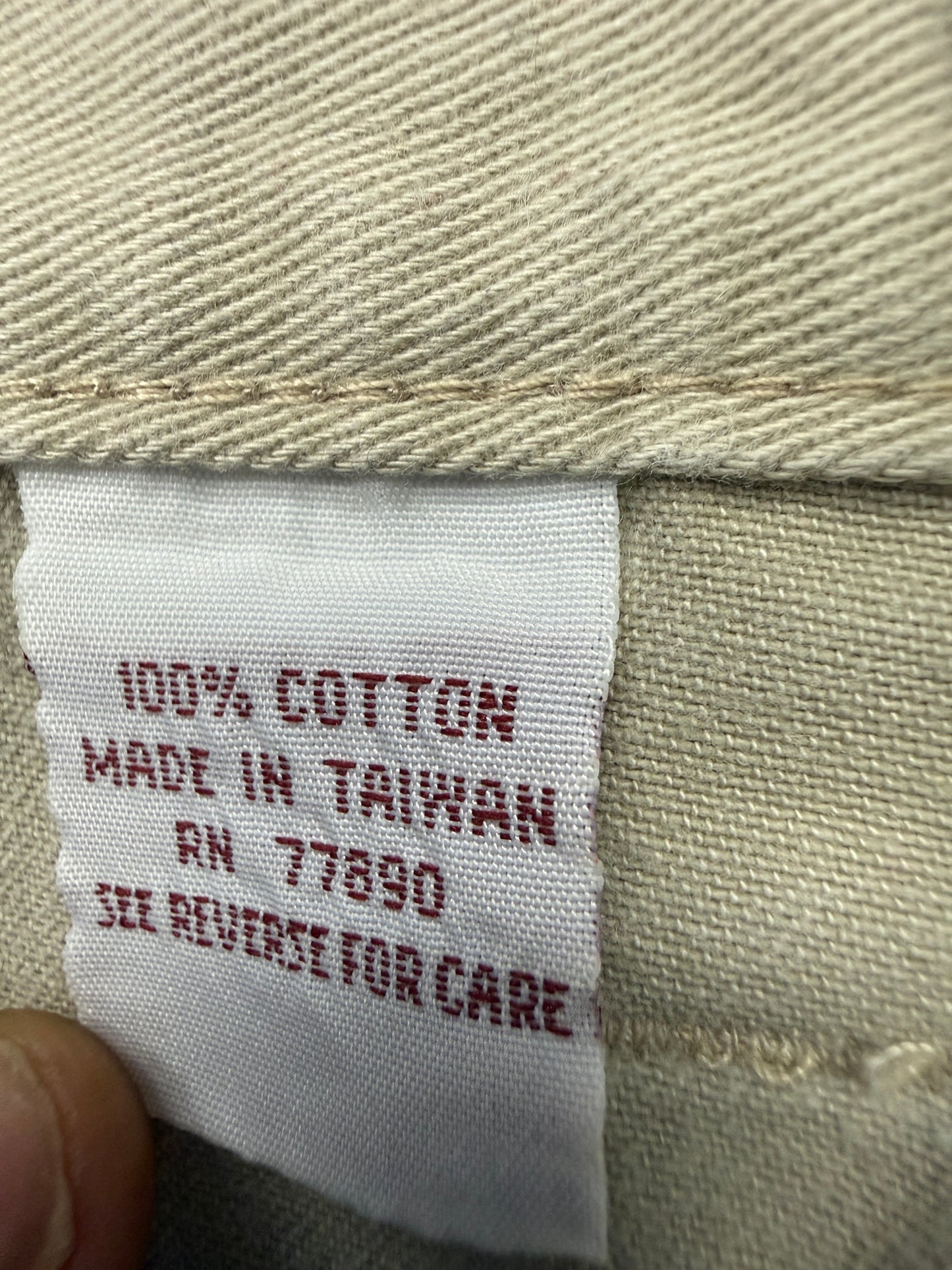 00'S WU-WEAR ORIGINAL JEANS BAGGY KHAKI PANTS