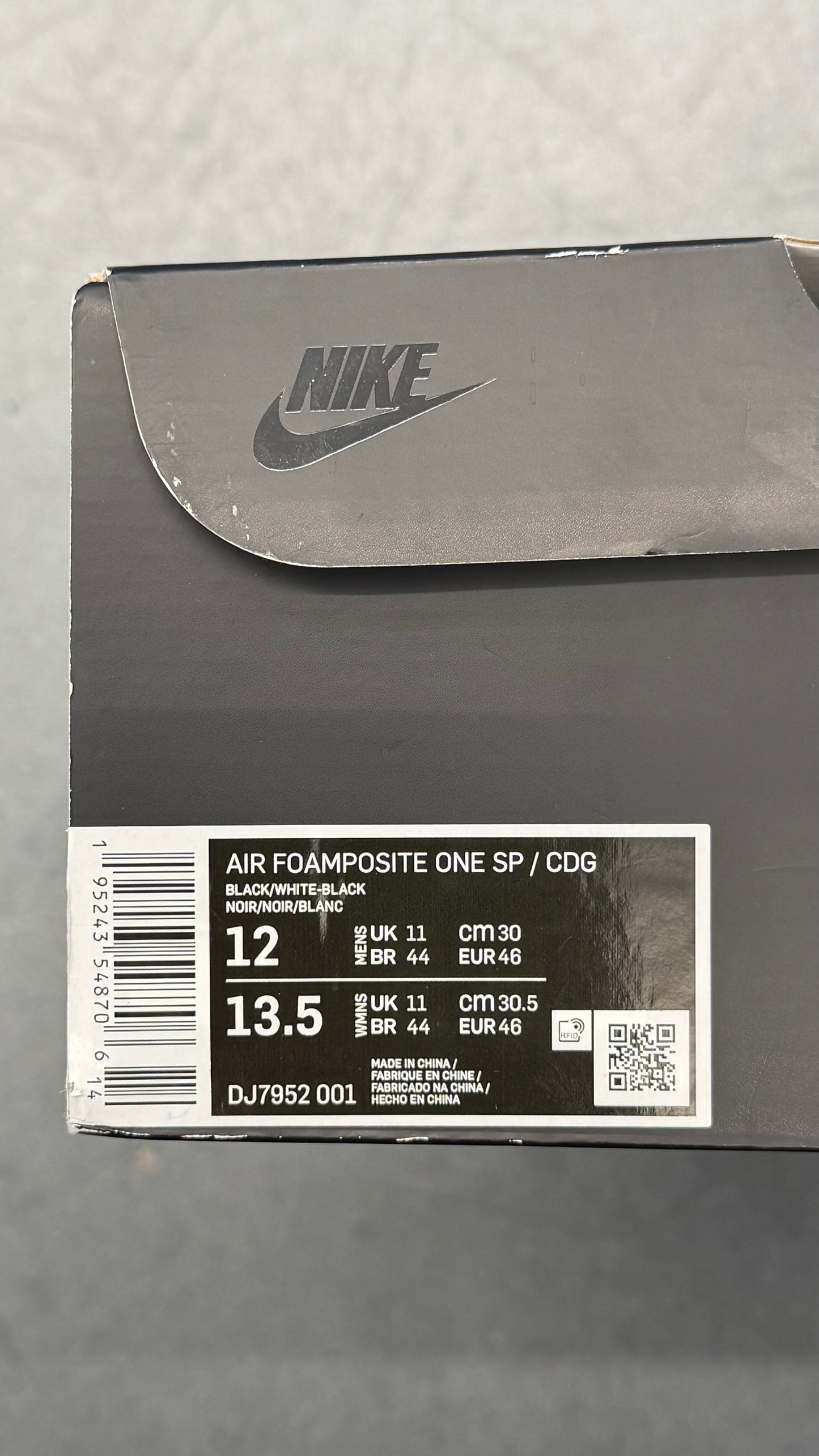 2021 NIKE AIR FOAMPOSITE ONE COMME DES GARCONS HOMME PLUS