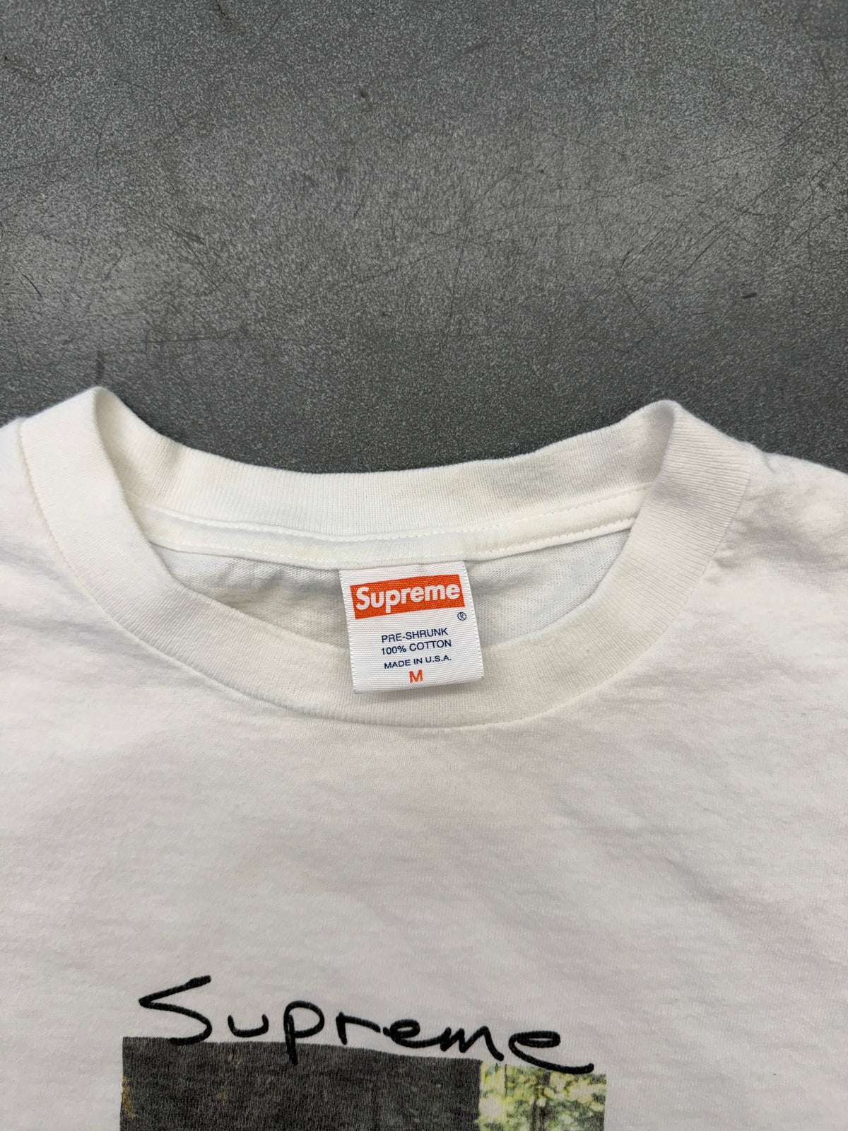 SS04 SUPREME LARRY CLARK PHOTO TEE - WHITE