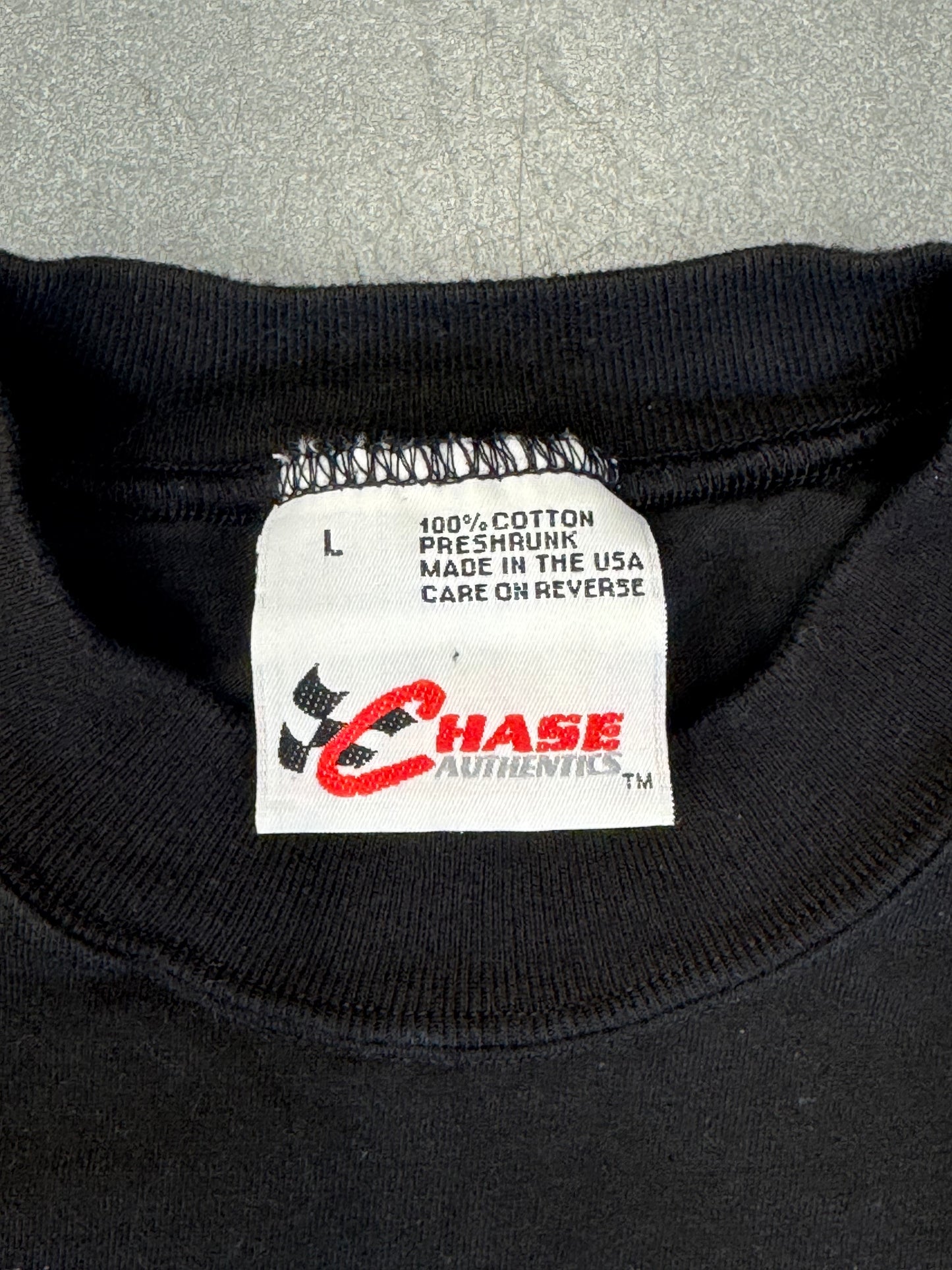 1998 NASCAR DALE EARNHARDT EVOLUTION OF "THE MAN" AOP TEE (CHASE TAG)