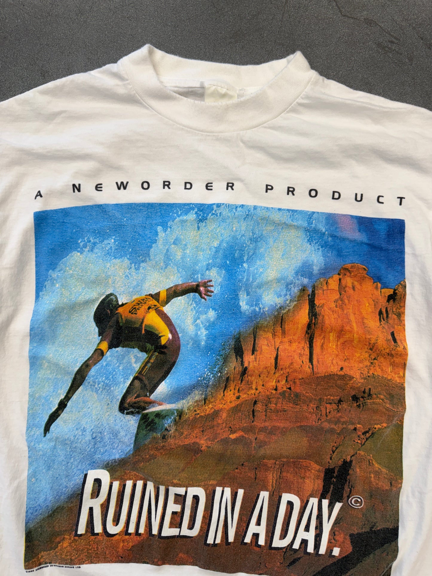 1993 A NEW ORDER PRODUCTION RUINED IN A DAY TEE (PURE COTTON TAG)