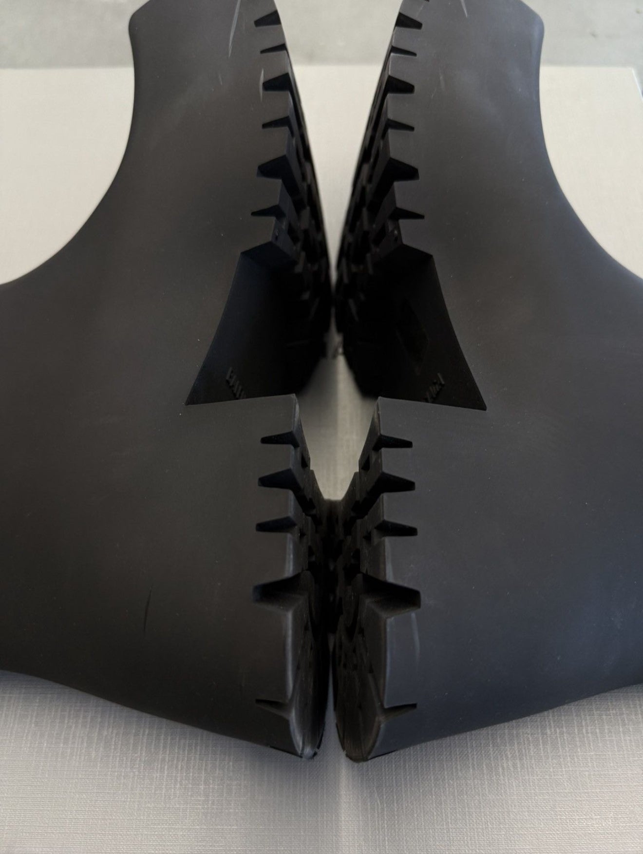 SIZE 39 BALENCIAGA BLACK RUBBER TROOPER BOOTIE