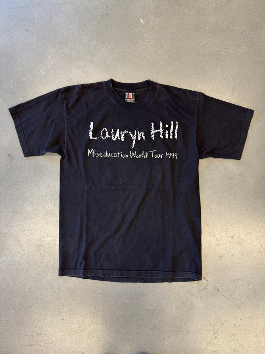 1999 LAURYN HILL MISEDUCATION TOUR CHALK SPELLOUT TEE (GIANT TAG)