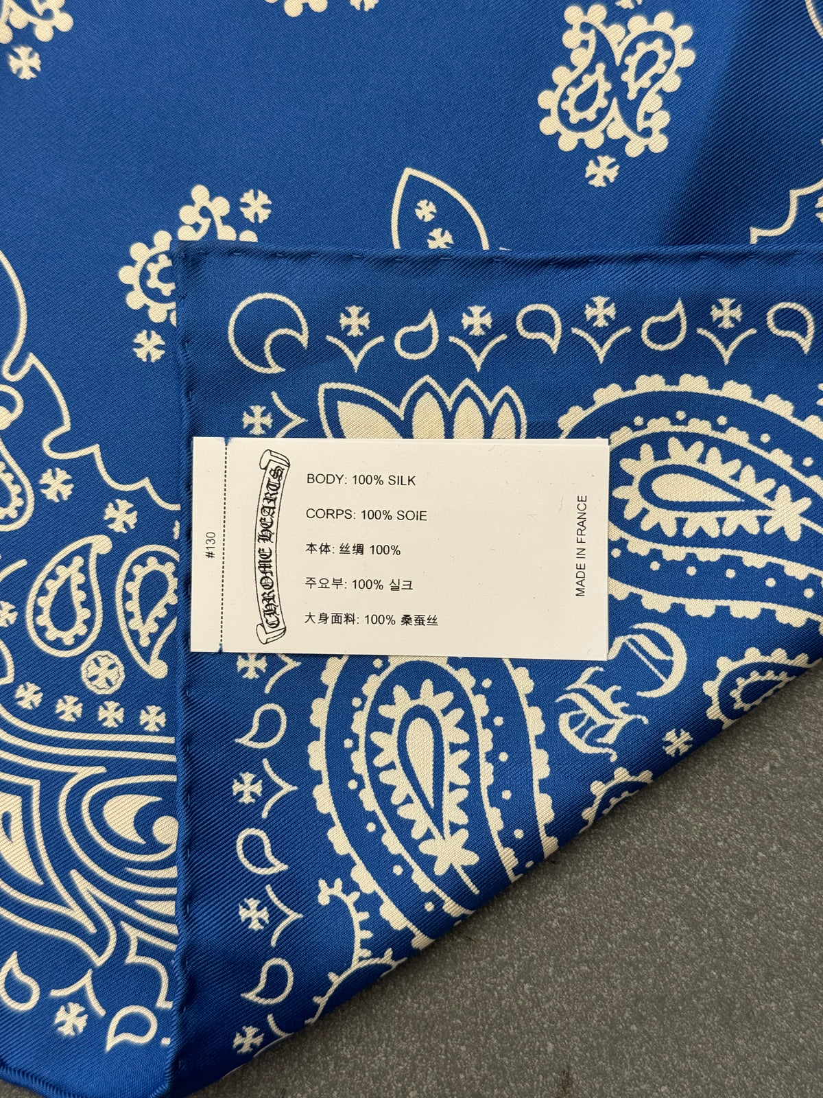 CHROME HEARTS SILK SHOCK TREATMENT BANDANA