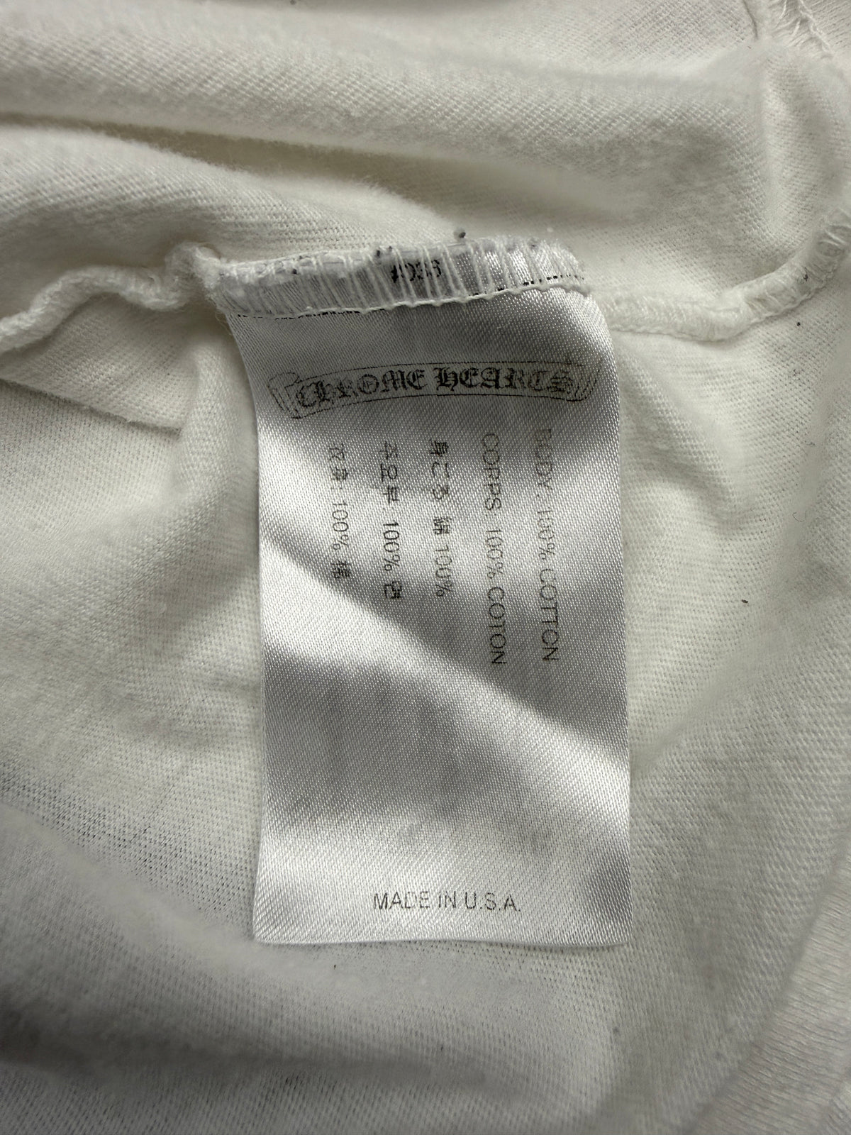 CHROME HEARTS FUCK YOU LONG SLEEVE POCKET TEE