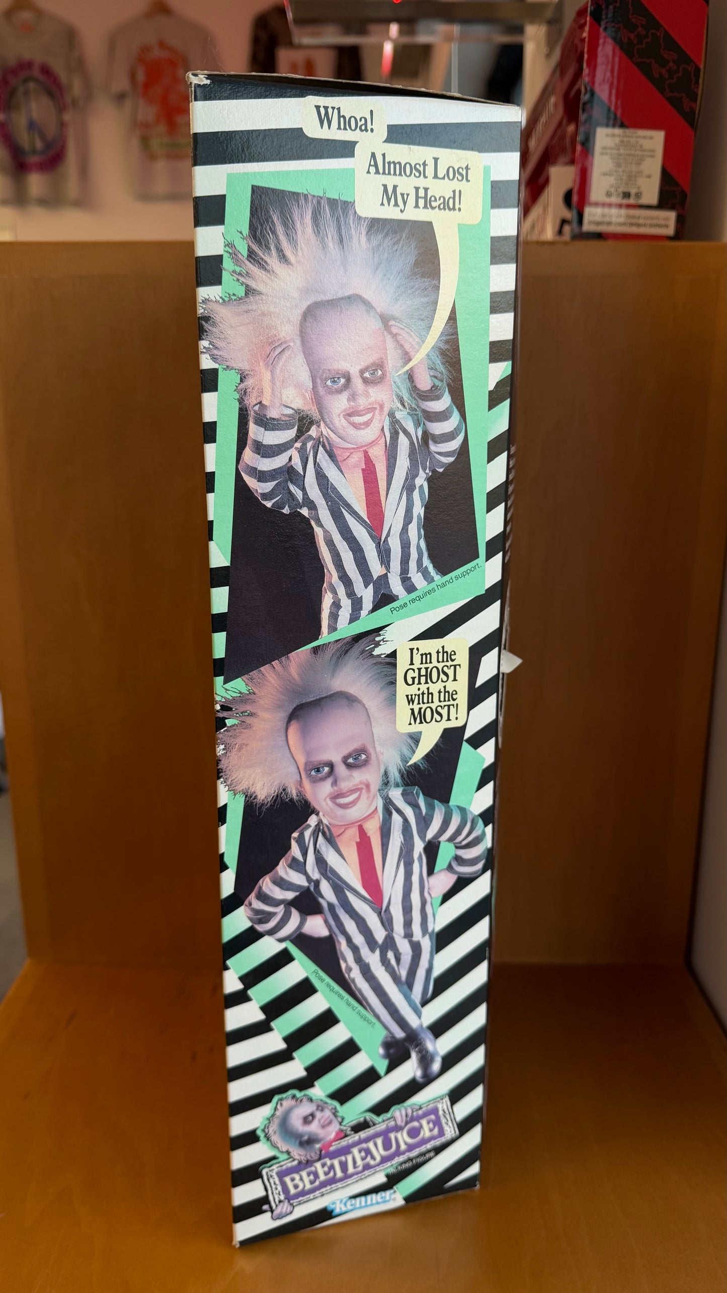 1989 BEETLEJUICE TALKING FIGURINE BY KENNER