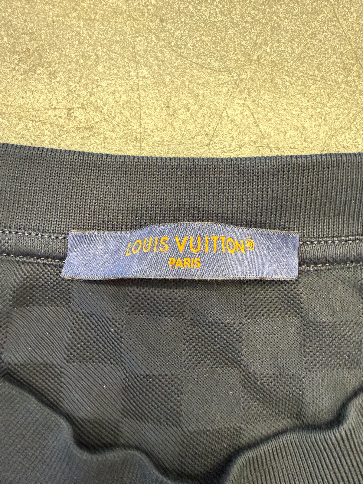 LOUIS VUITTON DAMIER COTTON PIQUE TEE