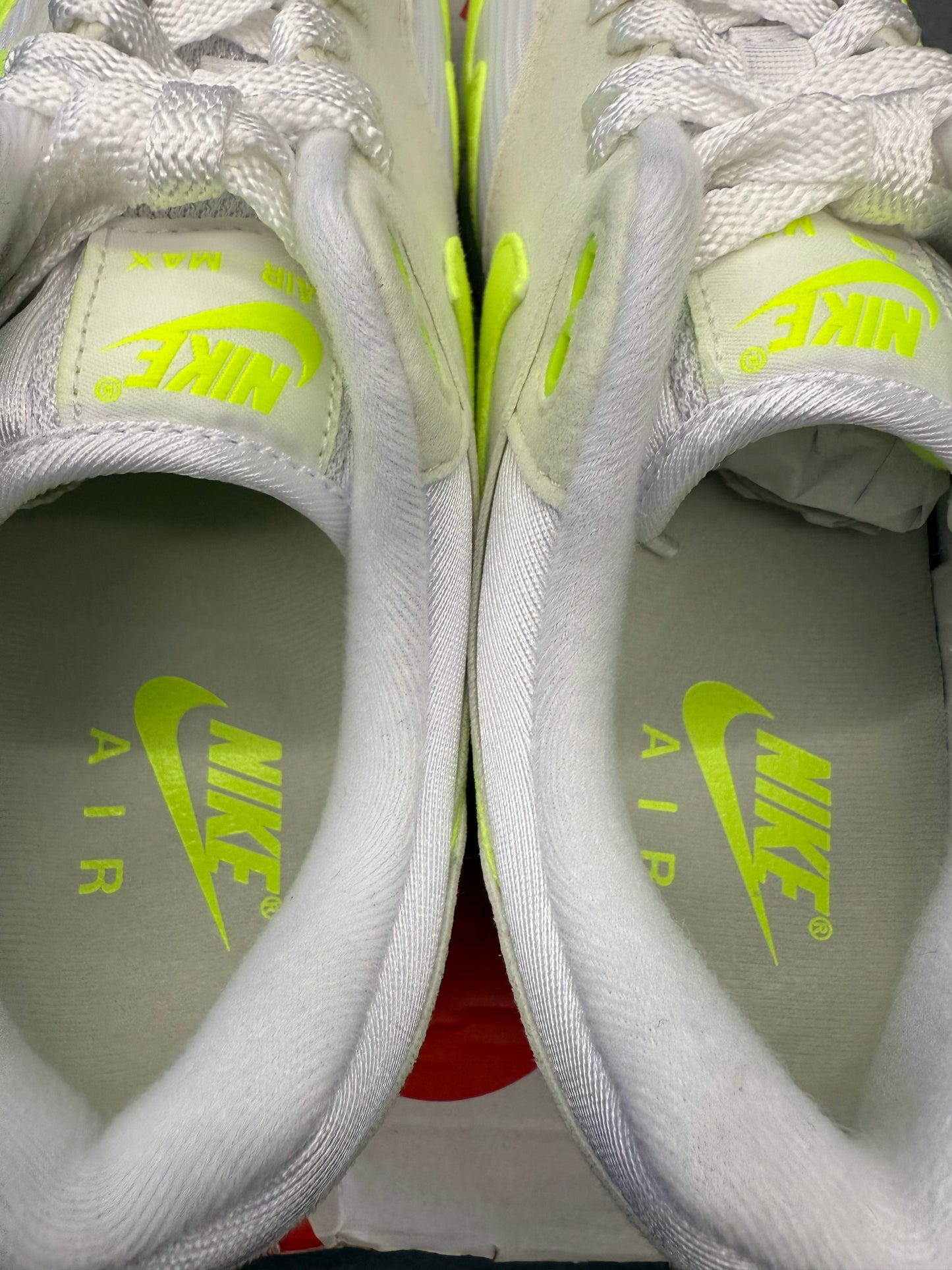 2023 SIZE 11 WOMENS NIKE AIR MAX 1 '87 - VOLT SUEDE (NEW WITH BOX)