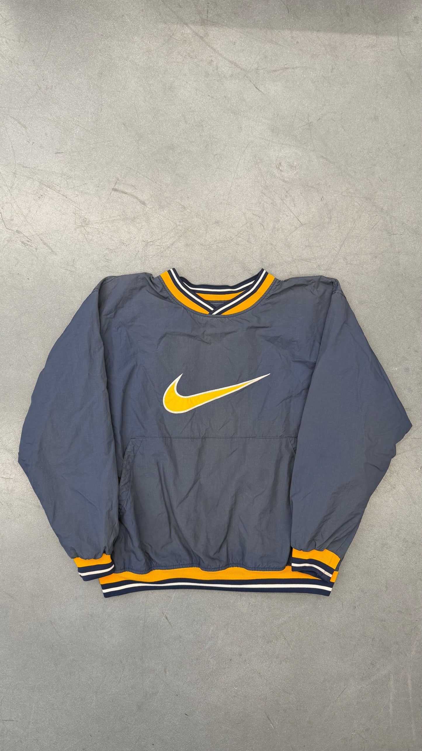 90S NIKE CENTER SWOOSH V-NECK JACKET (STARTER TAG)